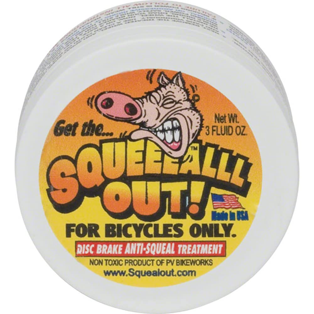 PV Bike Works Squeal Out Anti-Squeal Disc Brake Paste - 3oz Jar (Pack of 3) | Eliminates Brake Noise for Bicycles, Motorcycles & ATVs | Perfect for Mountain Biking, Commuting & Off-Road Adventures