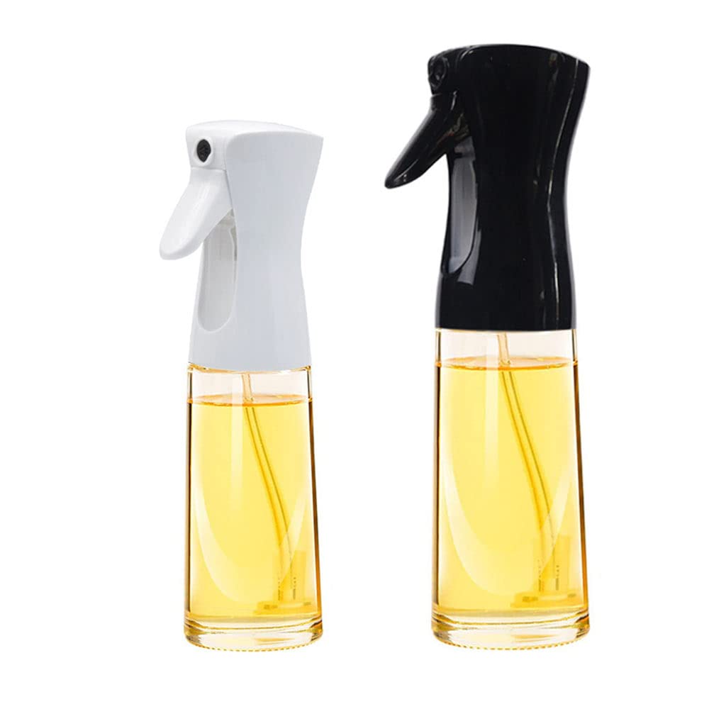 Premium Olive Oil Spray Bottle - 300ml & 200ml Plastic Oil Dispenser for Kitchen, BBQ, Baking, Grilling, Roasting & Salad Dressing - BPA-Free Cooking Sprayer (Pack of 2) - Perfect for Healthy Cooking & Meal Prep