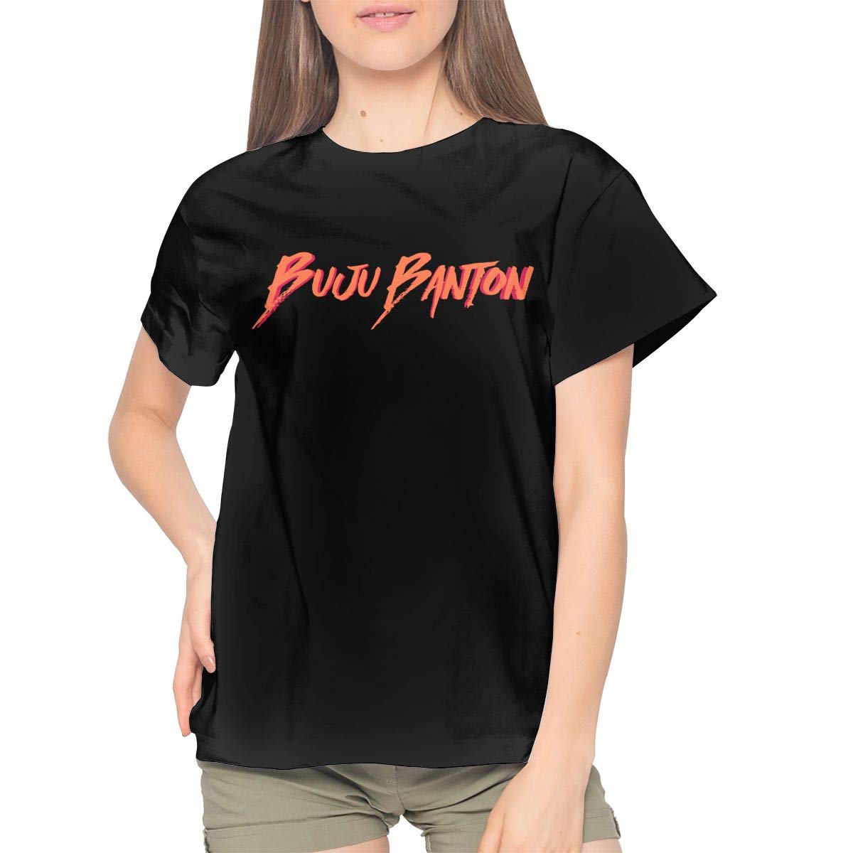 DouglassJWashington Buju Banton Women's Short Sleeve T-Shirt - Casual Summer Tee for Music Lovers & Reggae Fans | Perfect for Concerts, Beach Outings & Casual Wear