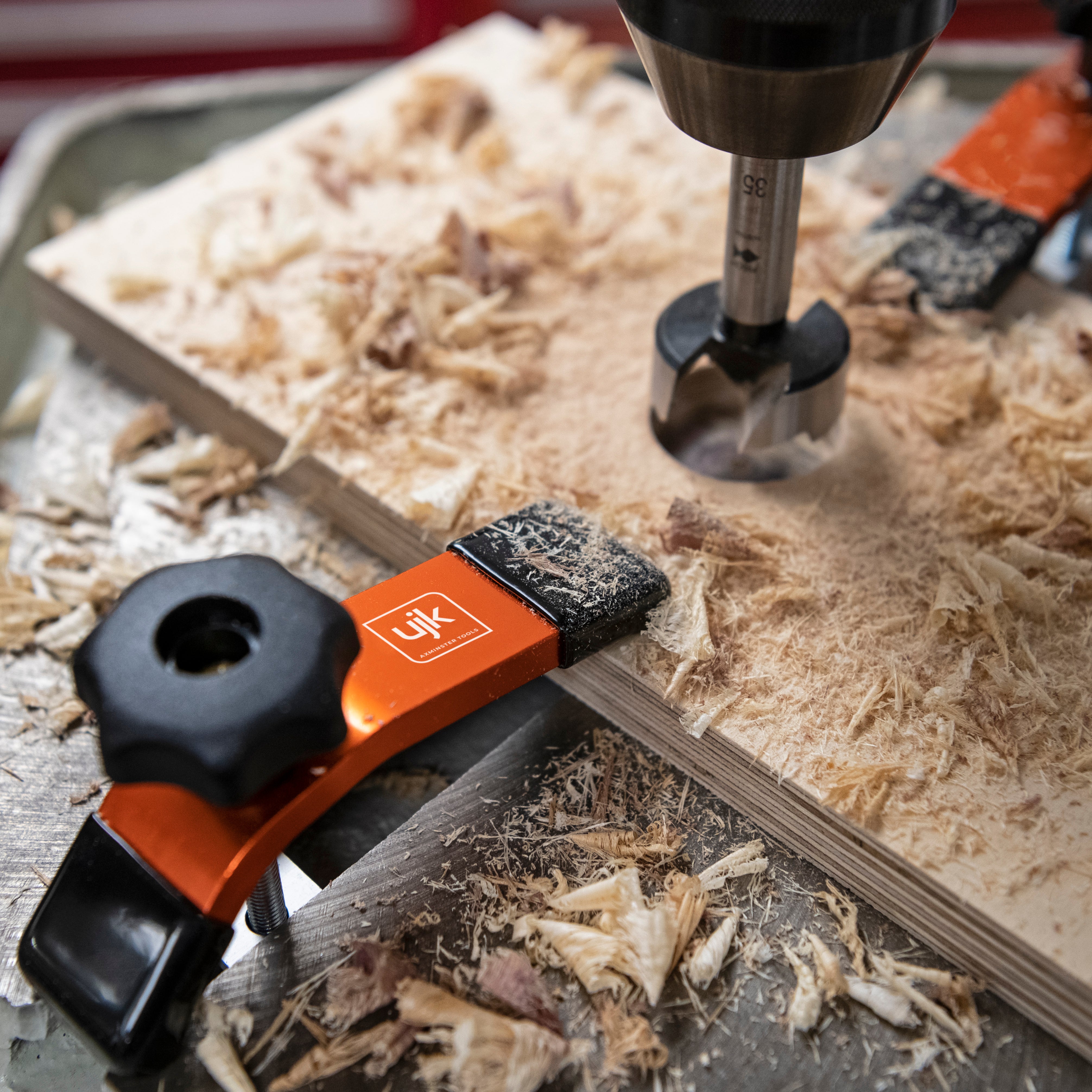 UJK 75mm M8 Hold Down Clamp - Heavy Duty Woodworking Clamp for CNC Router, Milling Machine & Workbench - Secure Workpiece for Precision Cutting & Drilling