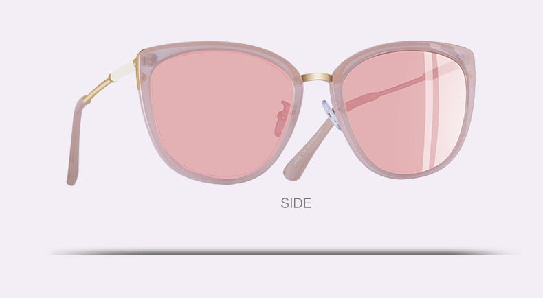 Aofly Women's Polarized Cat Eye Sunglasses with Alloy Frame - UV Protection, Fashionable & Lightweight for Driving, Beach & Outdoor Activities
