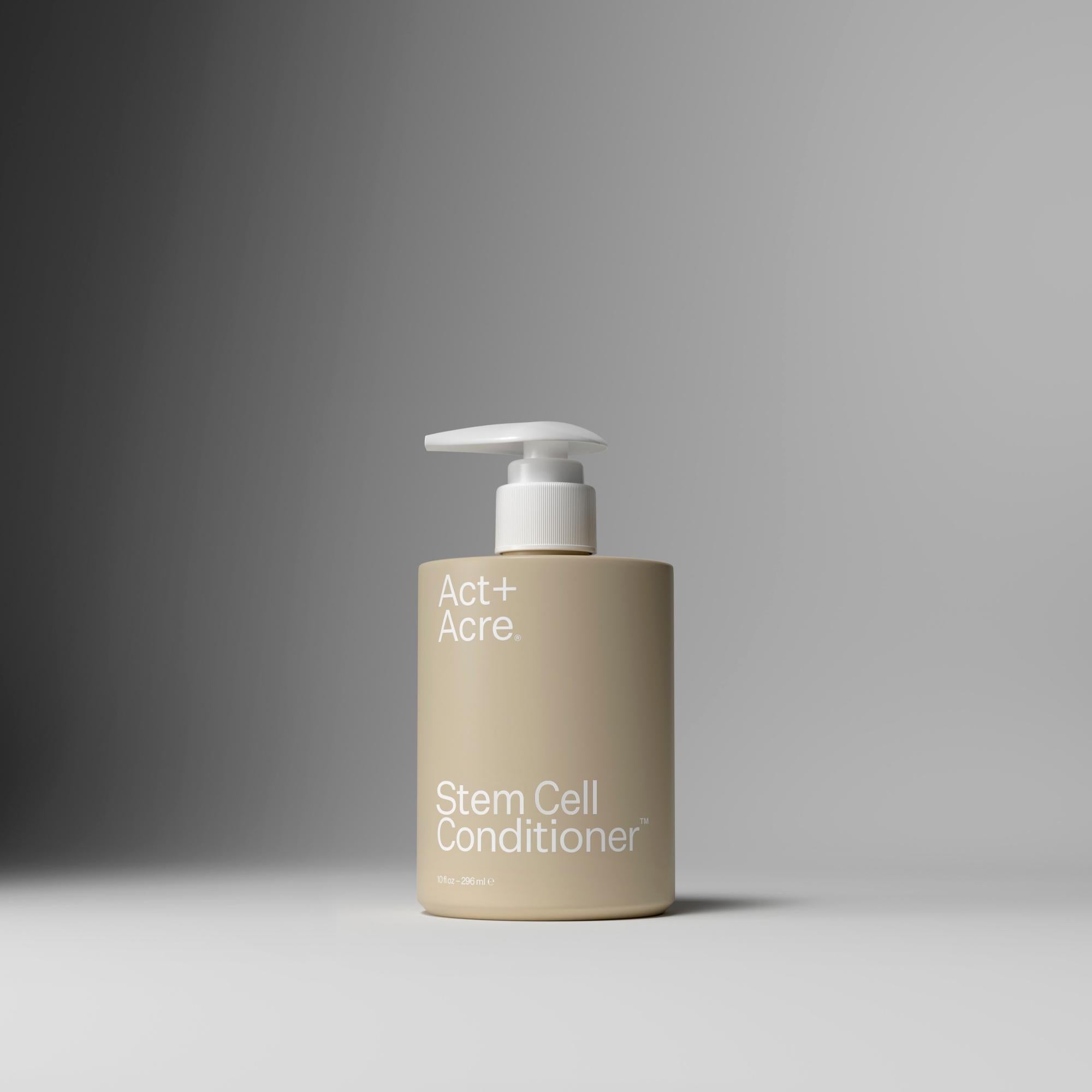 Act+Acre Stem Cell Hair Conditioner for Damaged Hair - Repair & Hydrate Dry, Frizzy Hair - Perfect for Daily Use & Post-Color Treatment