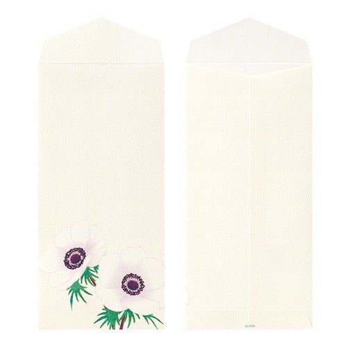 Seasons Silk Print Envelope Midori DESIGNPHIL - Elegant Japanese Style Stationery for Letter Writing, Gift Wrapping & Scrapbooking
