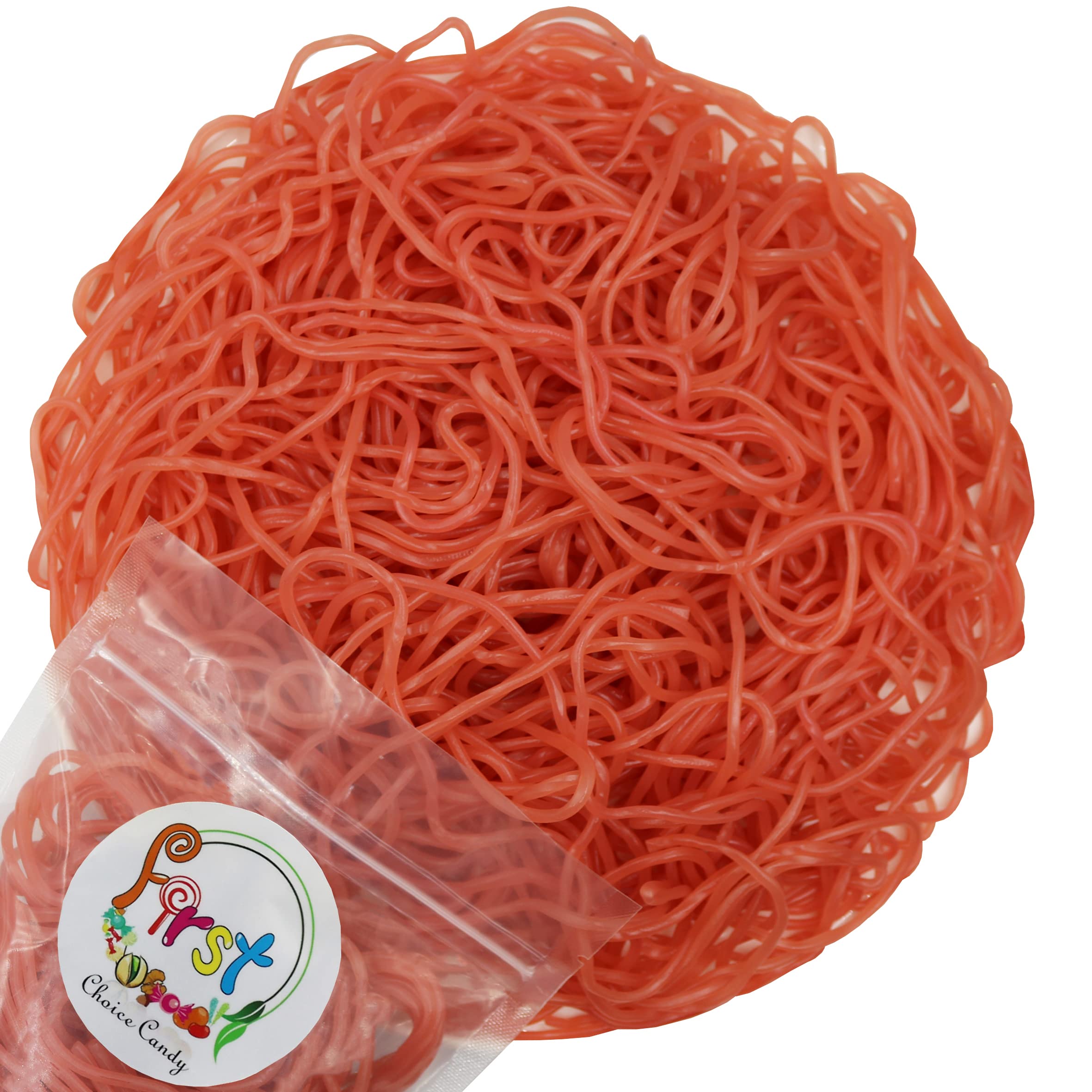 FirstChoiceCandy Juicy Licorice Laces - 2 Pound Bulk Bag of Soft Cotton Candy Flavored Licorice Ropes - Perfect for Birthday Parties, Movie Nights & Candy Buffets