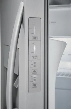 Frigidaire FRSS2623AS 25.6 Cu. Ft. Stainless Steel Side by Side Refrigerator - 36 Inch Standard Depth for Modern Kitchen & Open Floor Plan Homes