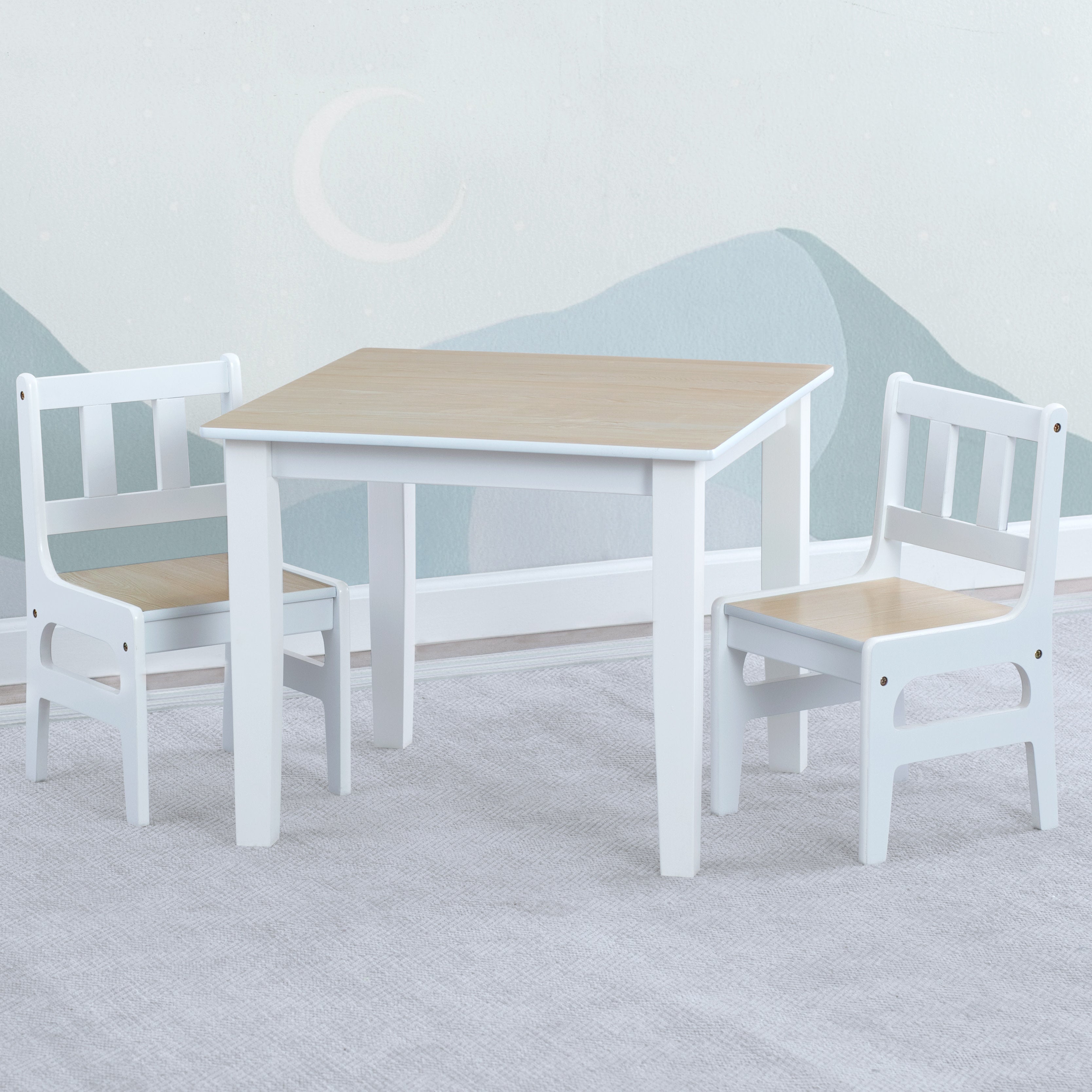 Modern Dining Table and Chair Set for 4 - Kitchen & Breakfast Nook Furniture - Perfect for Small Spaces, Apartments & Cozy Homes
