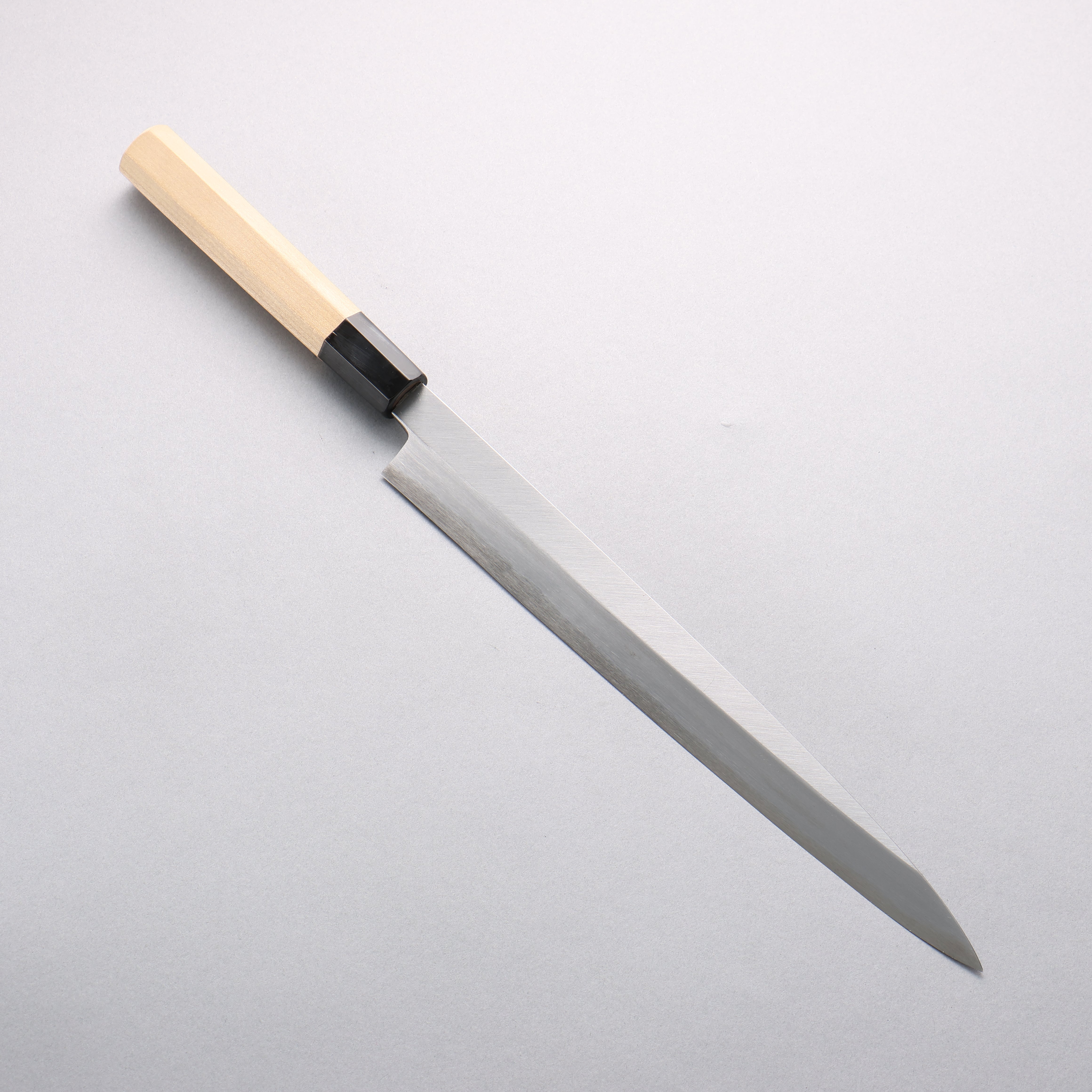 Premium Minamoto Akitada Blue Steel No.1 Yanagiba Sushi Knife 270mm - Magnolia Wood Handle with Water Buffalo Horn Ferrule - Ideal for Sushi Chefs & Japanese Cuisine Preparation