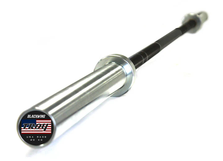 Troy Barbell AOB 1500T Olympic Black Wing Bar - Professional Weightlifting Bar for CrossFit, Powerlifting & Home Gym Training