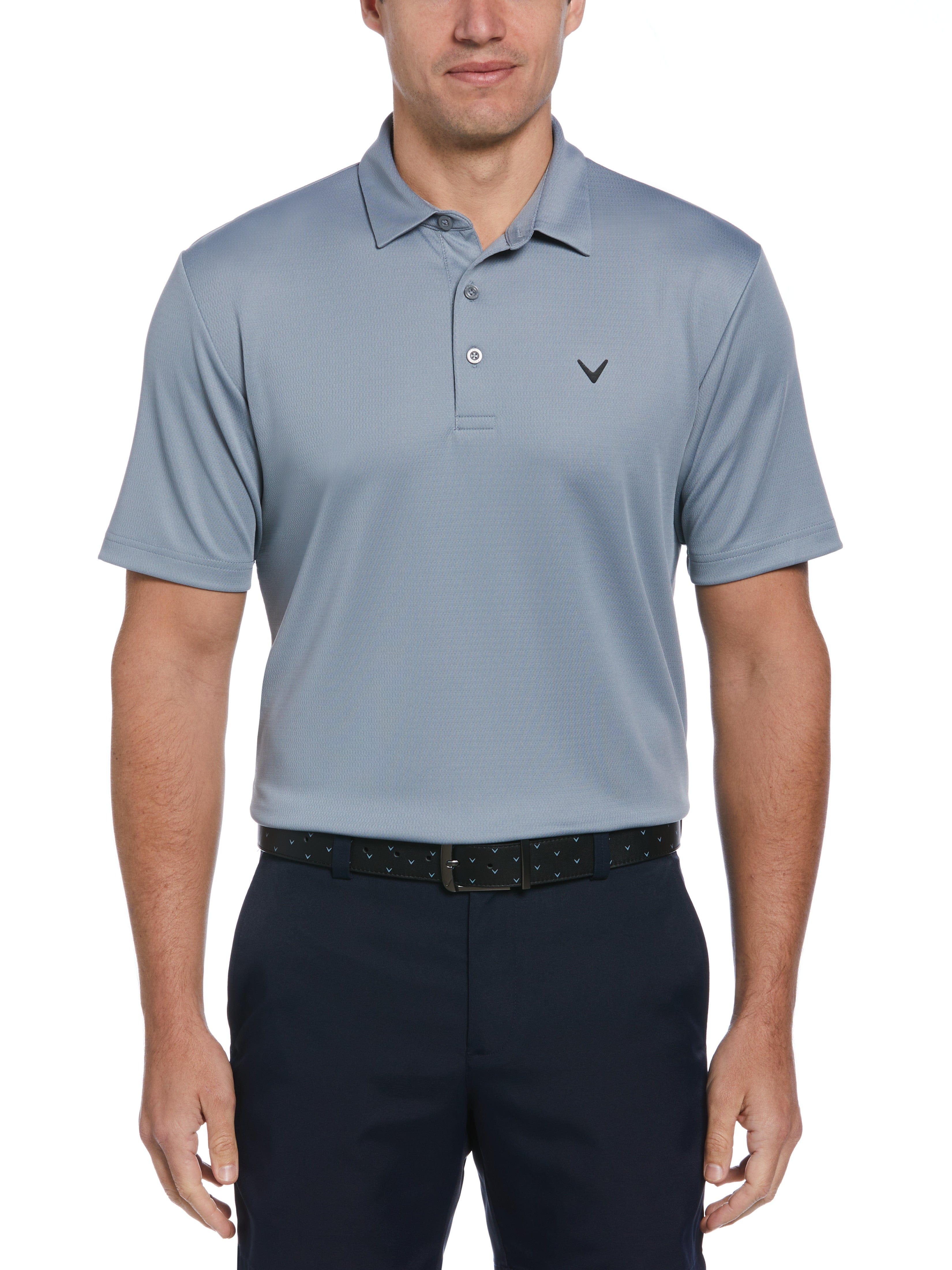 Men's Micro Texture Polo Shirt - Breathable, Quick-Dry & Comfortable for Golf, Work & Casual Wear