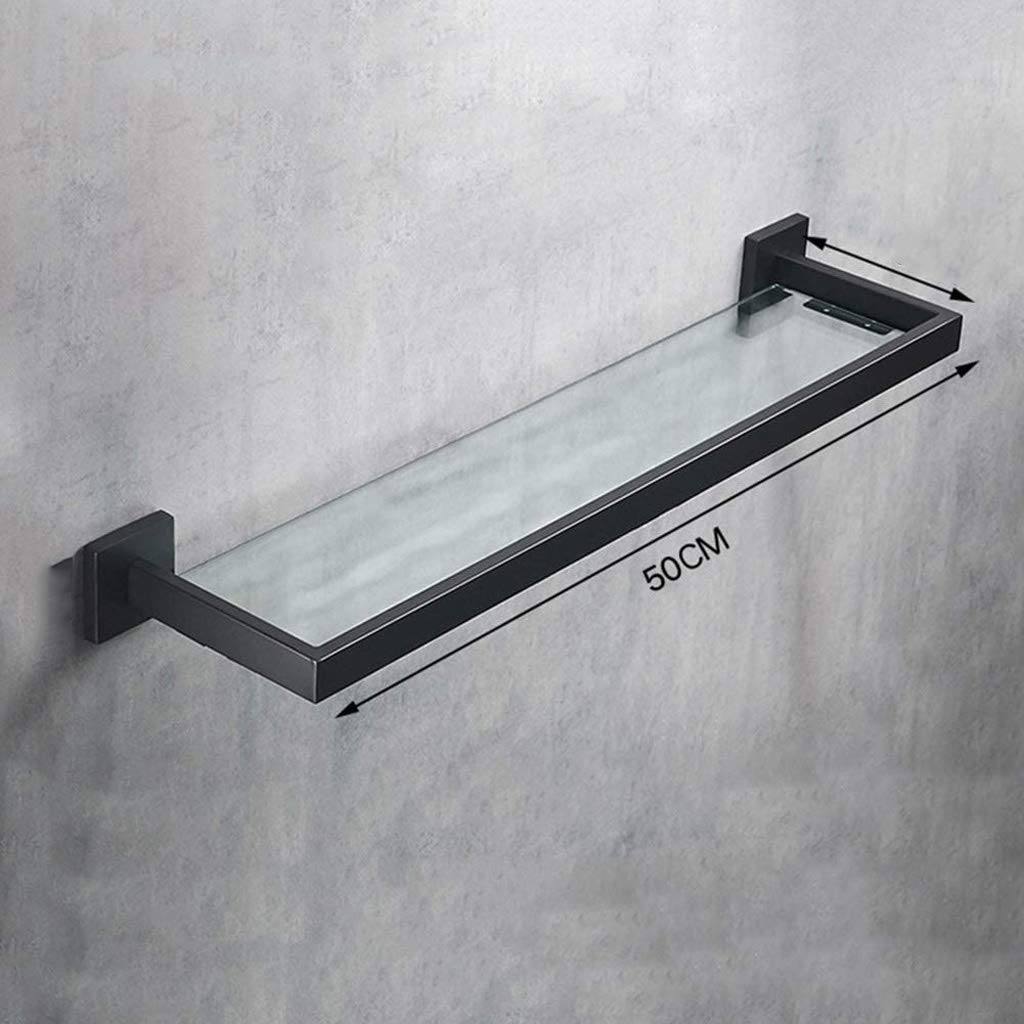 Stainless Steel Wall Mounted Bathroom Shelf - Rustproof Storage Rack for Shower Organizer, Towel Holder & Bath Accessories | Perfect for Small Bathroom Space Saving & Home Organization