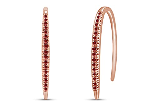 Rose Gold Over : Simulated Garnet