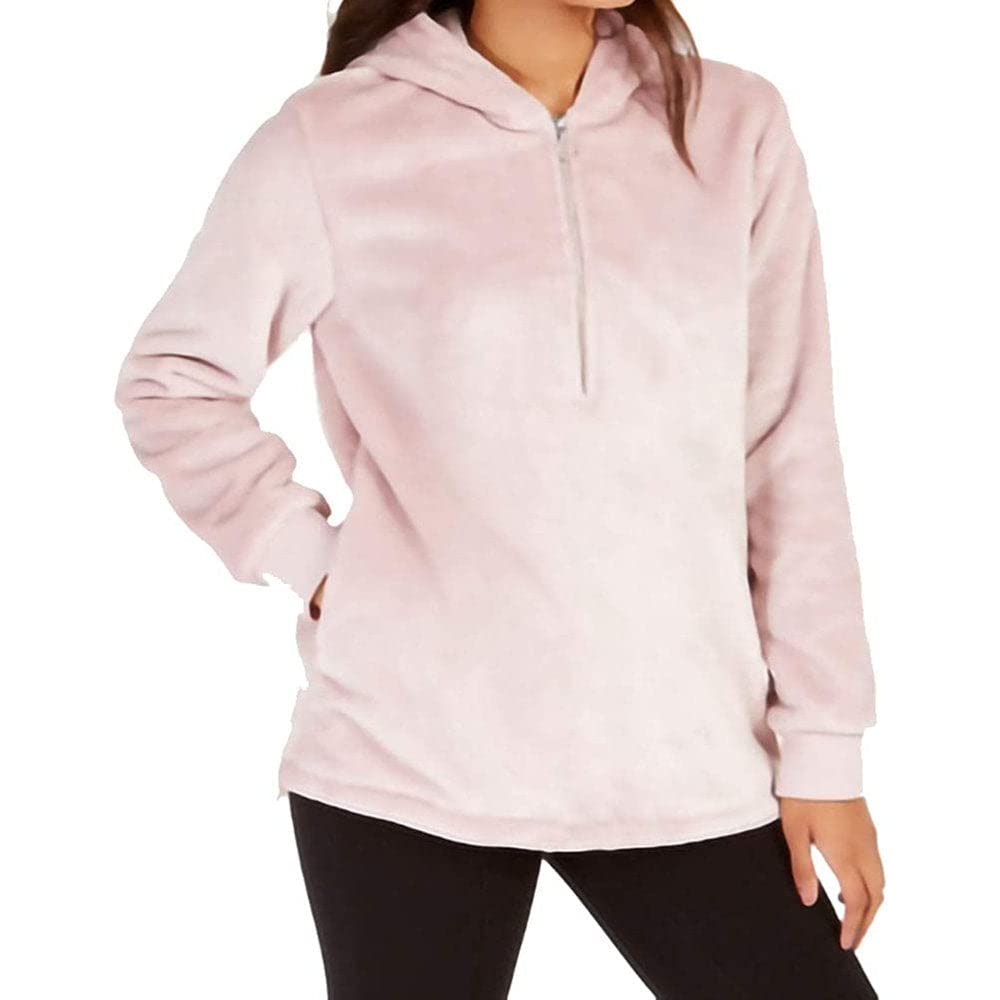 Ideology Women's Fleece Velour Jacket - Soft & Warm Winter Coat for Cold Weather - Perfect for Outdoor Activities, Casual Wear & Layering