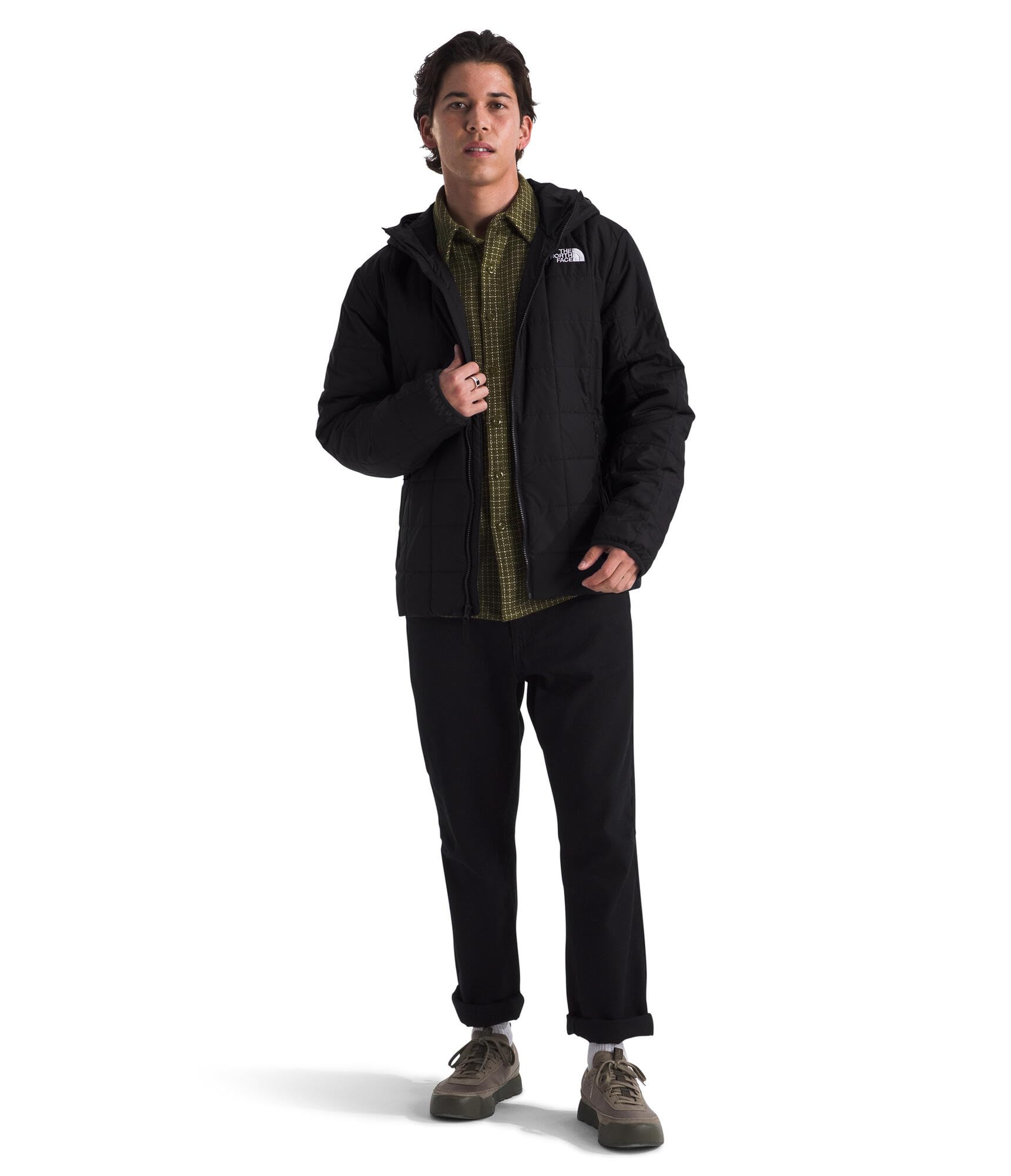 The North Face Men's Junction Insulated Hooded Jacket - Lightweight Winter Coat for Hiking, Camping & Outdoor Activities
