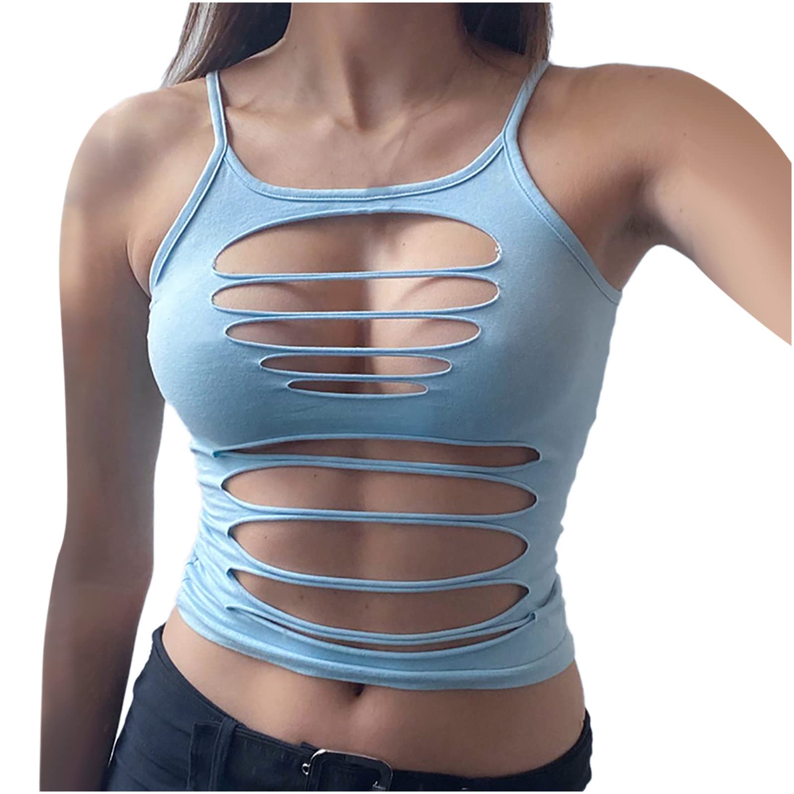 Sexy Y2K Women's Sleeveless Crop Bustier Camisole Tops - Summer & Fall Trendy Casual Blouses & Vests for Women | Perfect for Parties, Beach Outings & Streetwear Fashion
