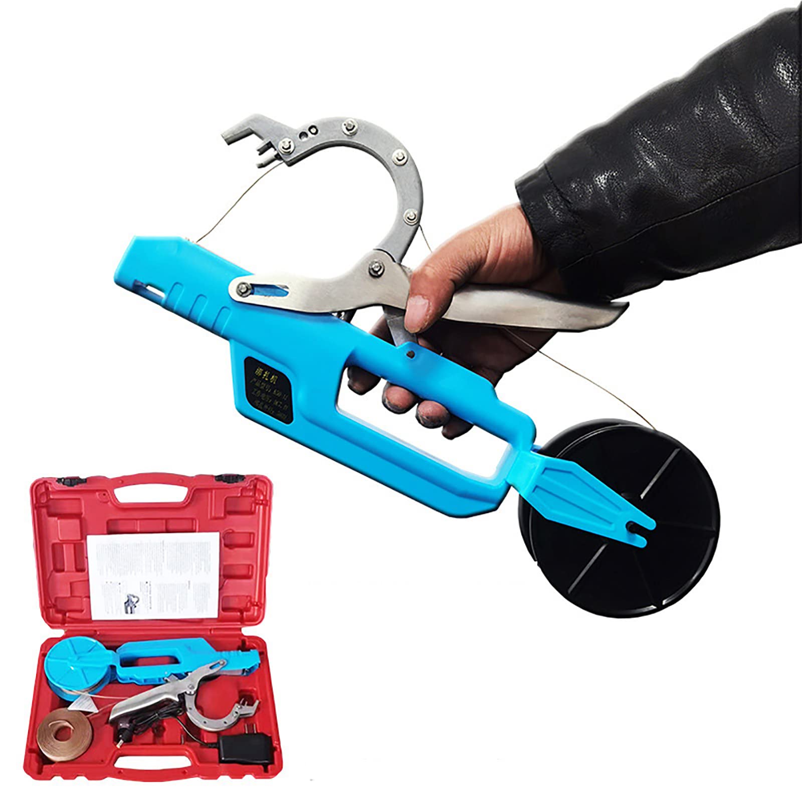 Electric Plant Tying Machine - Professional Vineyard Bundling Tool with Plant Tape for Vegetables, Grapes, Tomatoes, Cucumbers & Peppers | Garden, Farm & Greenhouse Use