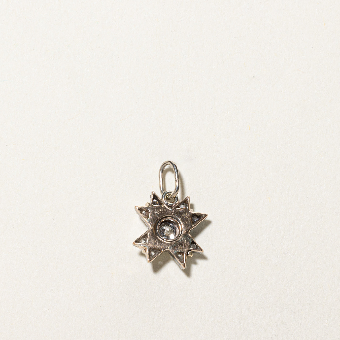 Antique Celestial Star Diamond Pendant Necklace - 0.43 Carat Total Weight (ctw) | Vintage Inspired Jewelry for Women | Perfect for Weddings, Anniversaries & Special Occasions