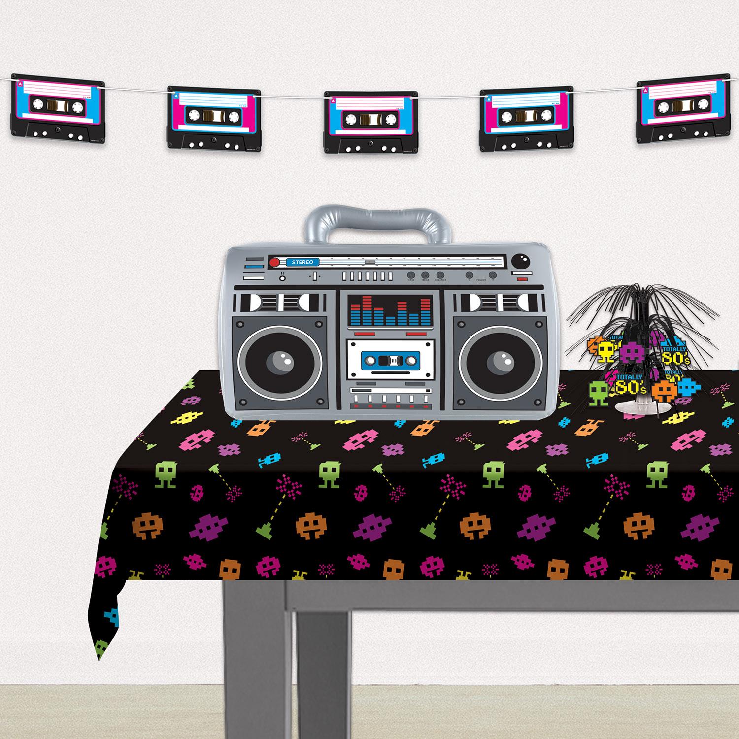 12 Pack Beistle Cassette Tape Party Streamers - Retro 80s Themed Party Decorations for Birthday, Graduation & Music Theme Events
