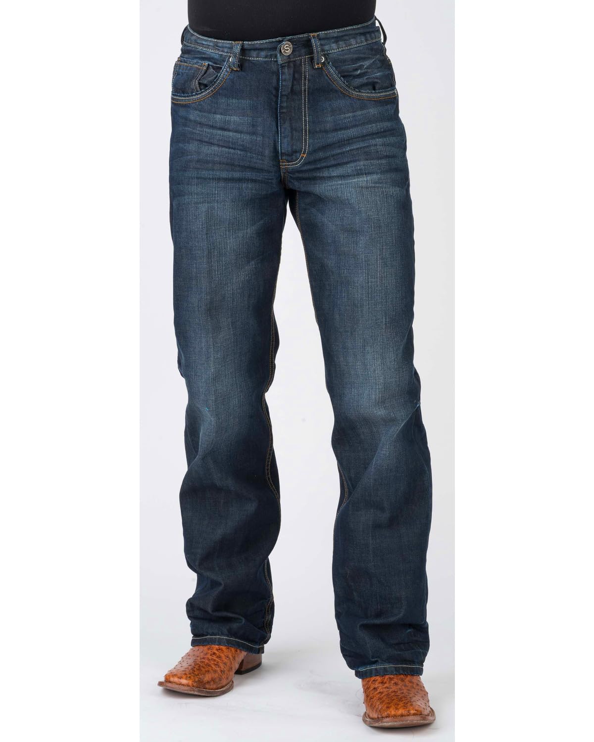 Stetson Men's Modern Fit Bootcut Jeans - Comfortable Denim Pants for Casual Wear & Western Style Outfits | Perfect for Everyday Use, Cowboy Look & Country Events