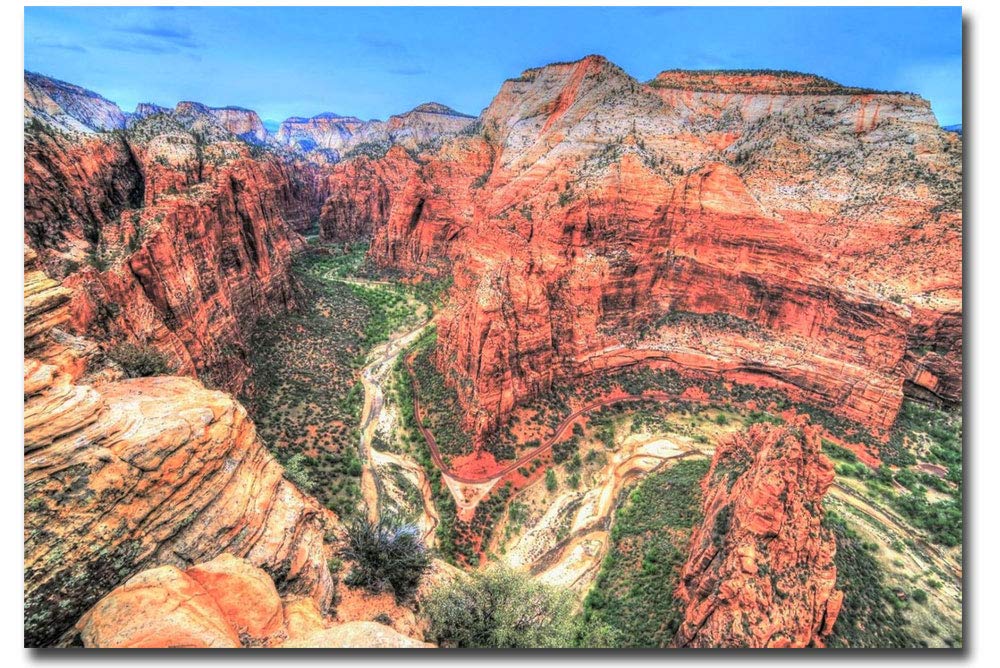 Zion National Park Souvenir Fridge Magnet - 2.5
