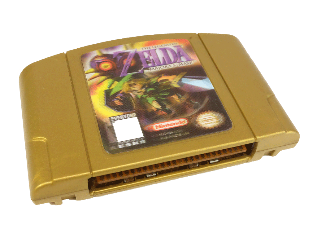 Legend of Zelda Majora's Mask N64 Game Cartridge - Holographic Edition | Nintendo 64 Retro Gaming Collectible | Perfect for Gaming Enthusiasts & Nostalgic Players
