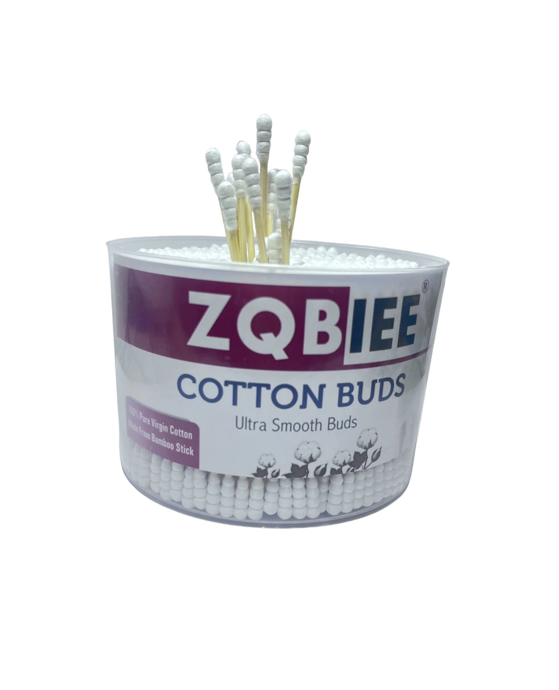 500pcs Double Head Cotton Swabs - Disposable Bamboo Sticks for Ear & Nose Cleaning, Soft Makeup & Beauty Care - Gentle & Hygienic (Pack of 1) - Perfect for Personal Hygiene, Makeup Application, Baby Care & First Aid Kits