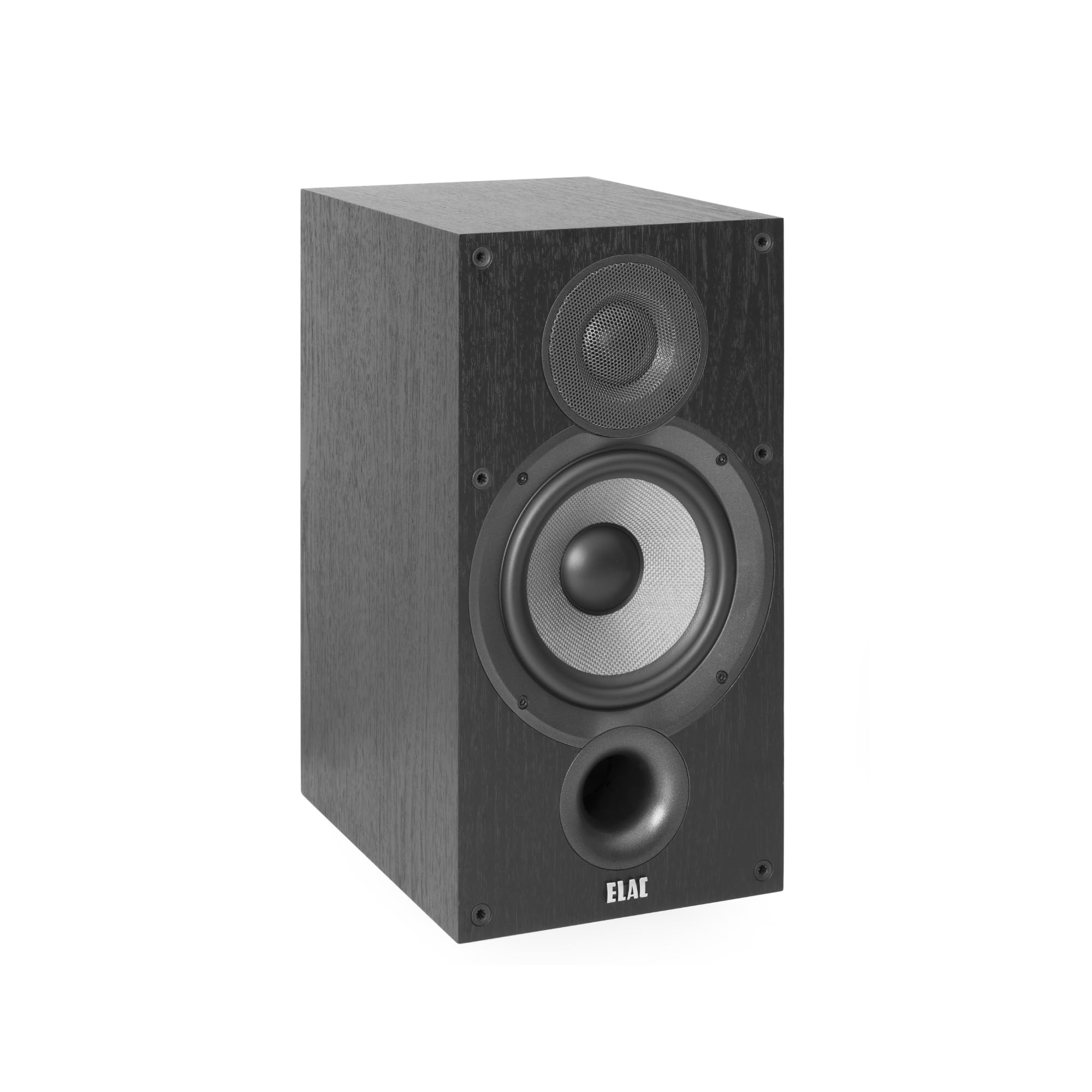 ELAC Debut 2.0 B6.2 Bookshelf Speakers - 1” Cloth Dome Tweeter & 6.5” Aramid Fiber Woofer - 2-Way Bass Reflex - 35,000 Hz Response - Perfect for Home Theater & Music Listening