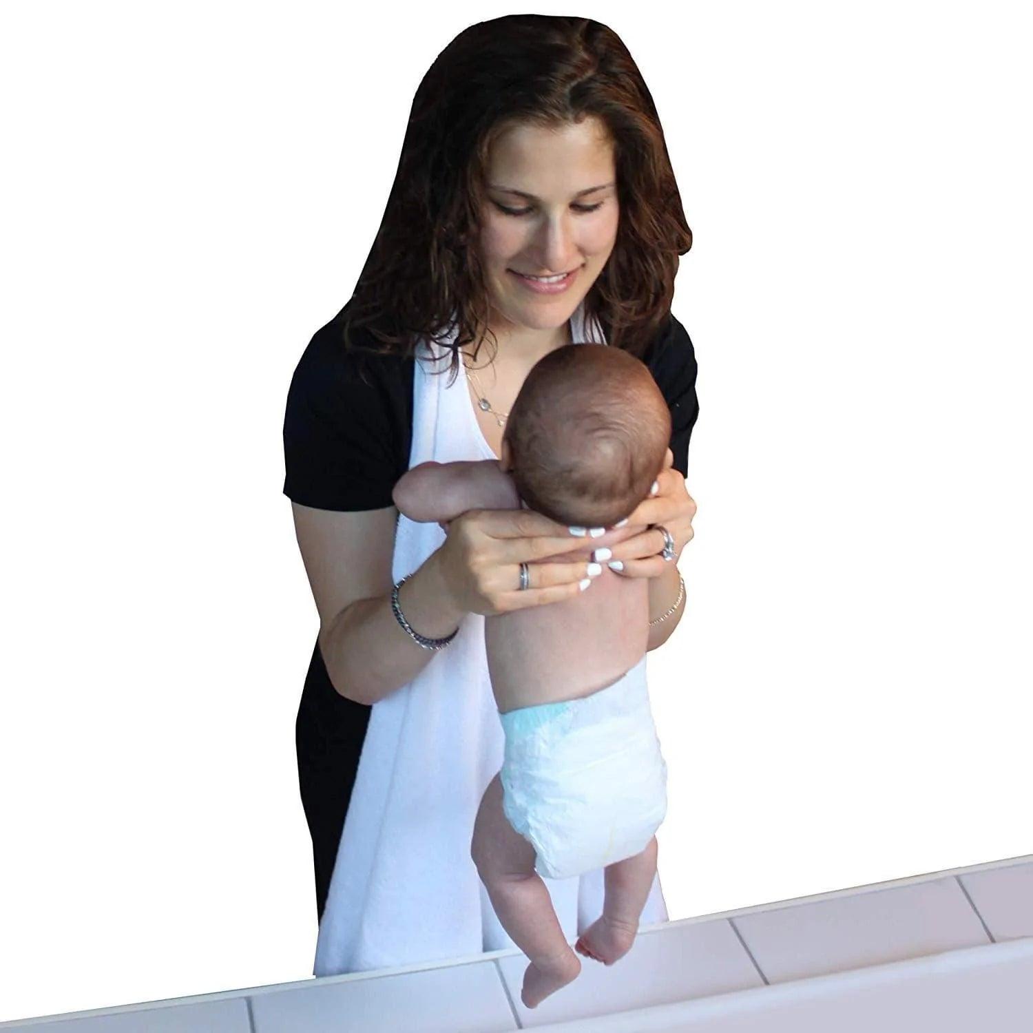 Baby Works Hands Free Hoodie & Soft Bamboo Bath Towel Set - Perfect for Newborns, Infants, and Toddlers - Ideal for Bath Time, Nursing, and Playtime