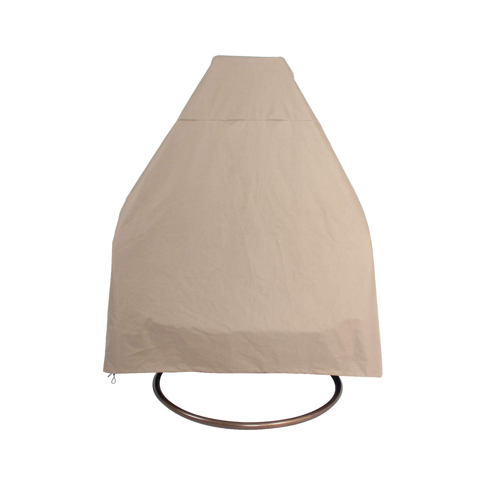 LeisureMod Hanging Swing Egg Chair - Indoor/Outdoor Patio Hammock with Canvas Cover - Perfect for Backyard, Garden, Balcony & Porch Relaxation