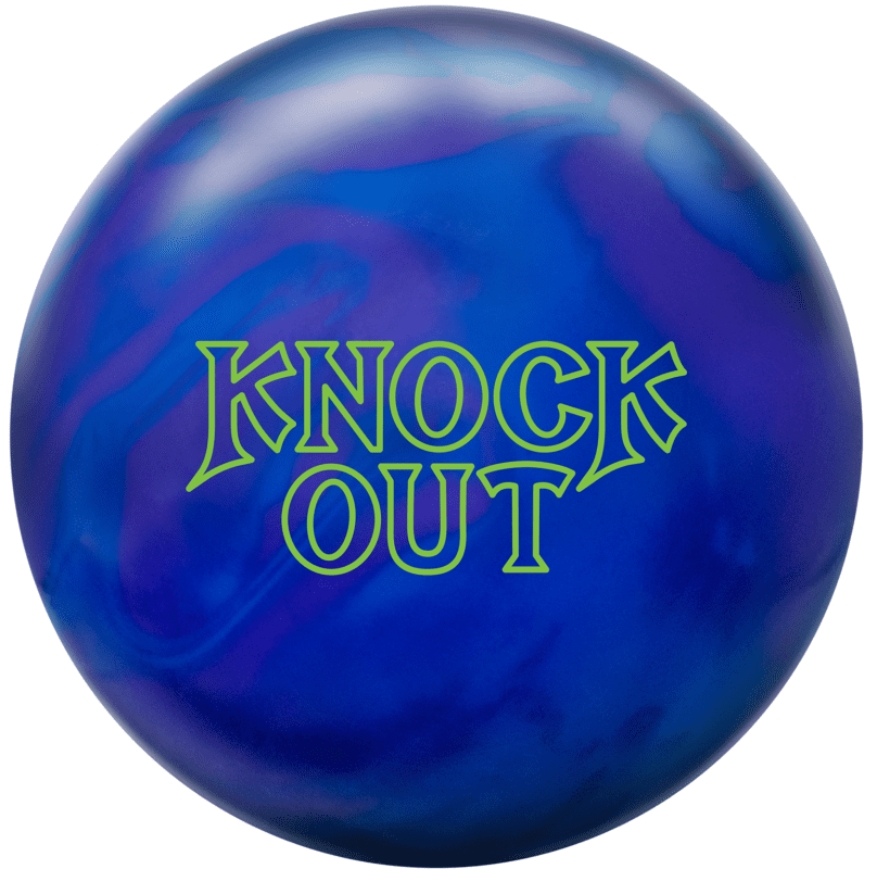 Brunswick Knock Out Bruiser Solid Bowling Ball - Blue & Purple | Perfect for League Play & Tournament Performance