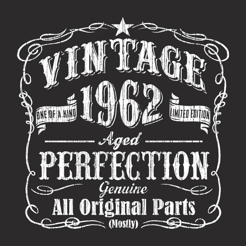Vintage 1960s Birthday T-Shirt for 62nd Birthday - Retro 60 Year Old Made in USA Cotton Tee - Perfect for Milestone Celebrations & Gift Giving