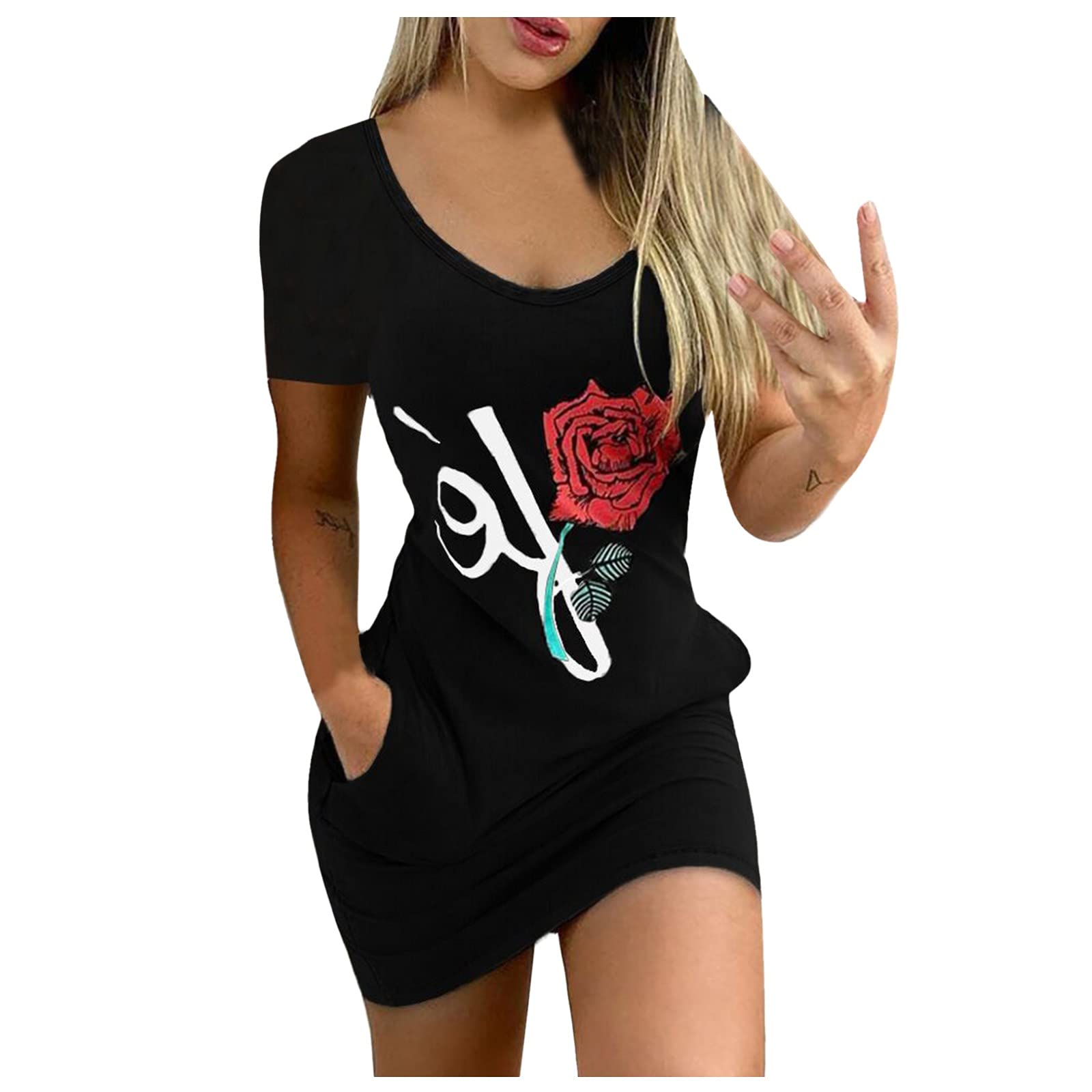 Women's V-Neck Printed Sleeveless Wrap Dress - Summer Fashion Waist Vest Dress for Casual Wear, Beach Outings & Date Nights