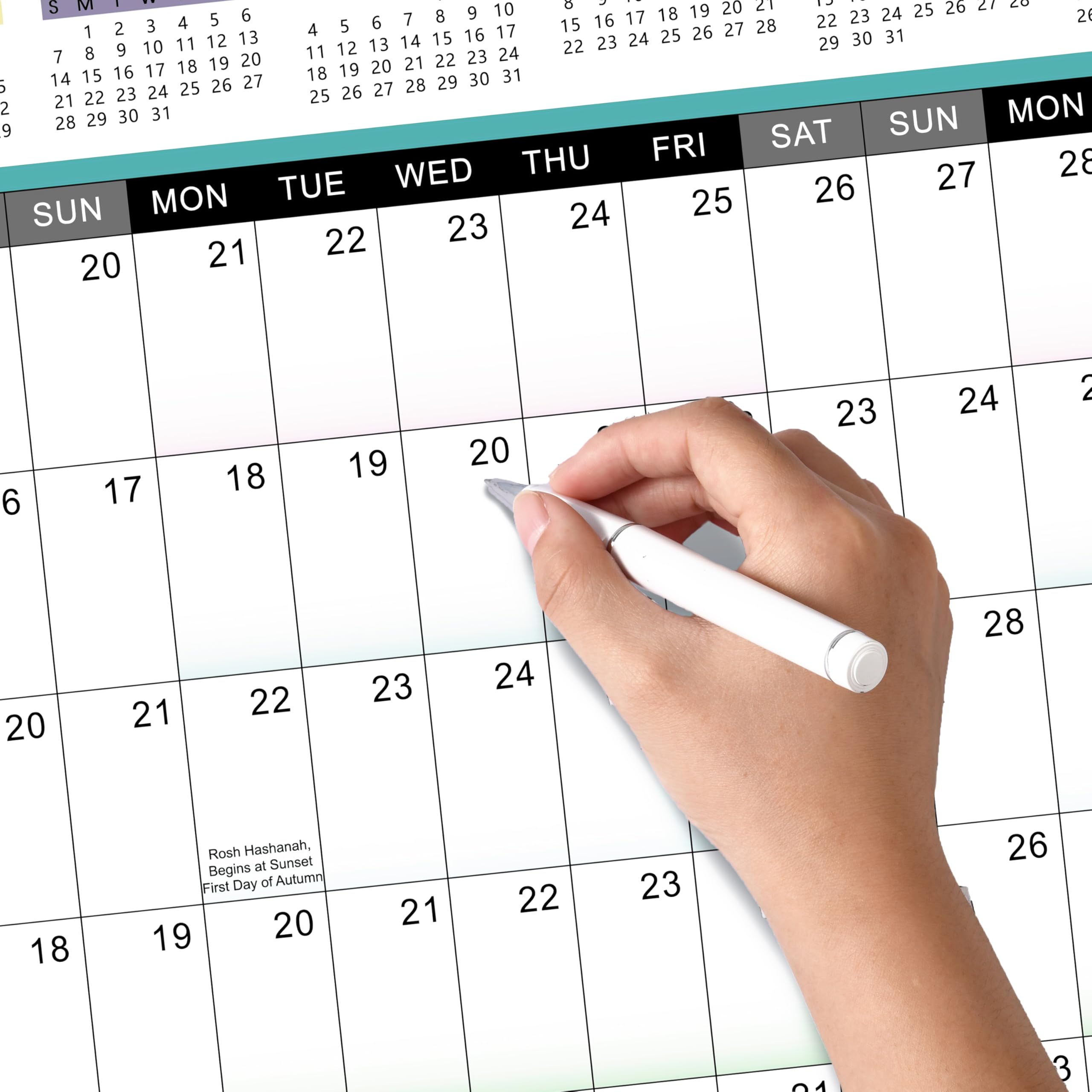 2025-2026 Yearly Wall Calendar | July 2025 - June 2026 with Julian Dates | 34.9