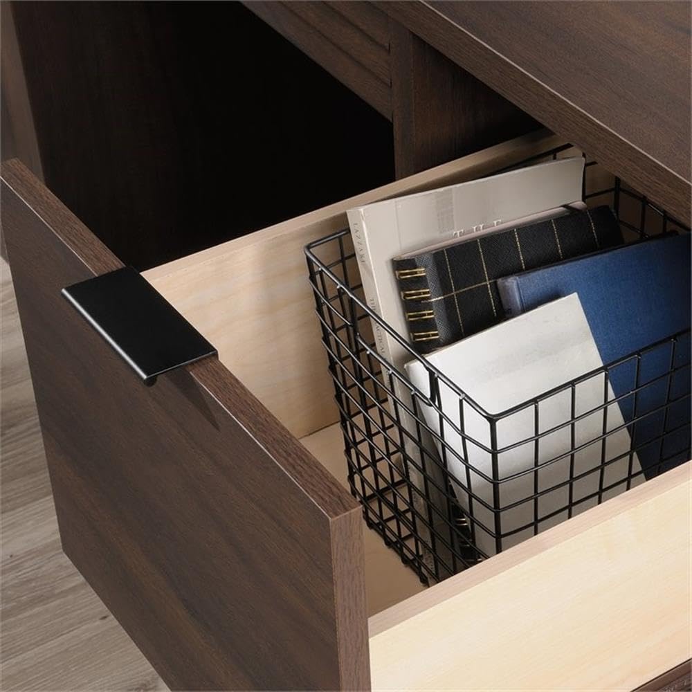 Home Office 2-Piece Set - Computer Desk with Wooden Storage Credenza for Small Spaces | Modern Workstation for Home Office, Study Room & Dormitory