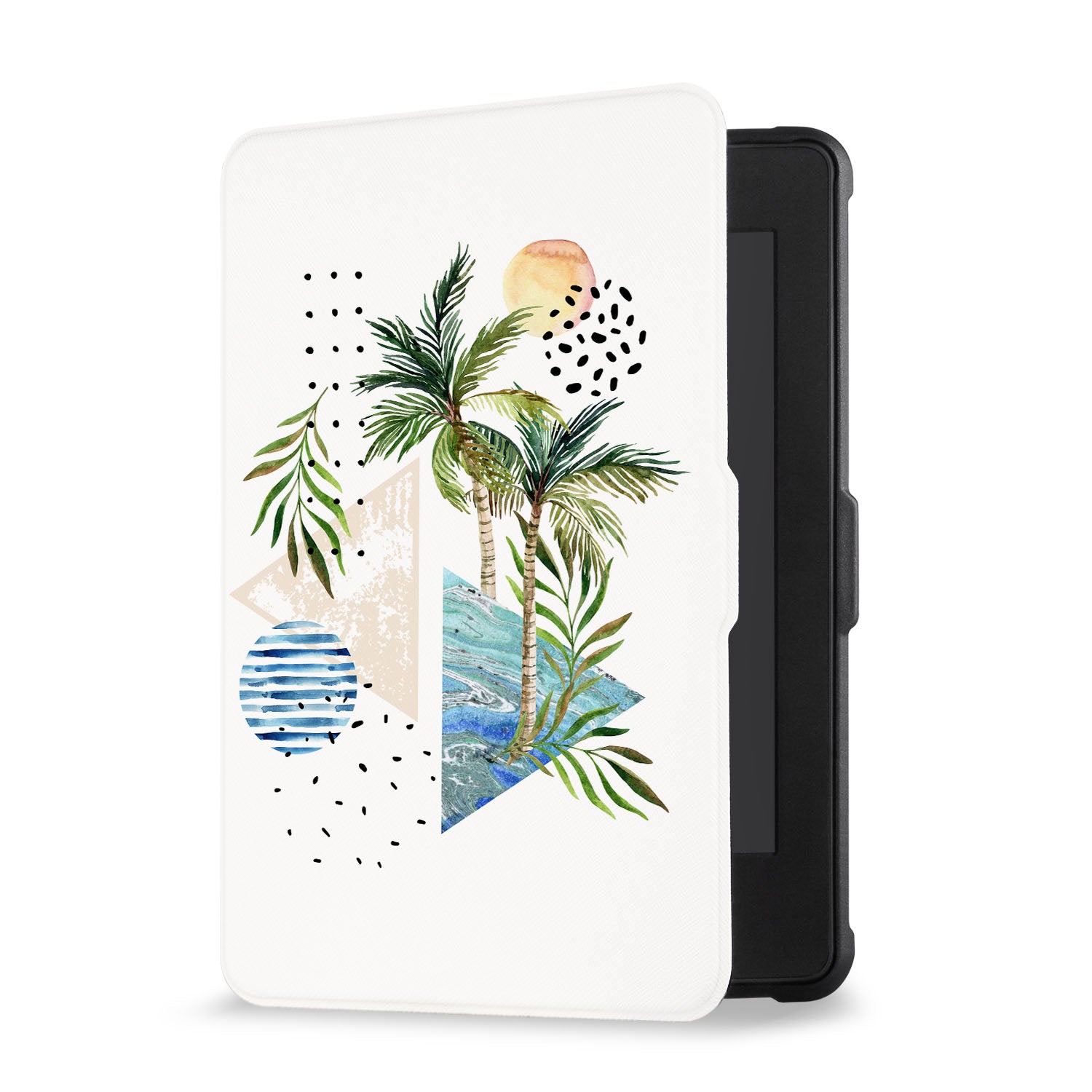 Premium Marble Flower Kindle Case - Elegant & Durable Cover for Kindle E-Reader - Perfect for Reading at Home, Travel & Gifting