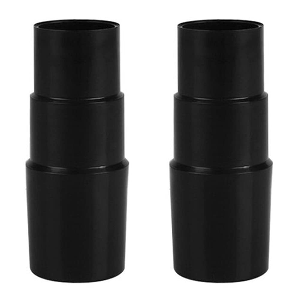 Universal Vacuum Hose Adapter Set - 2 Pack (40mm to 32mm, 40mm to 35mm, 32mm to 35mm) - Black Vacuum Cleaner Hose Converter for Home & Car Cleaning Appliances