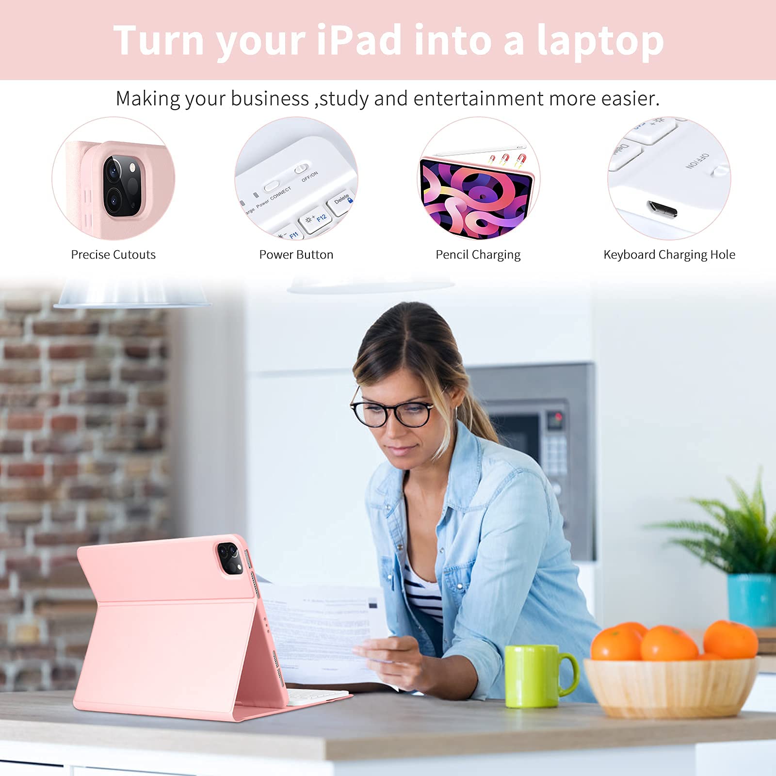 Premium Bluetooth Keyboard Case for iPad Air 11