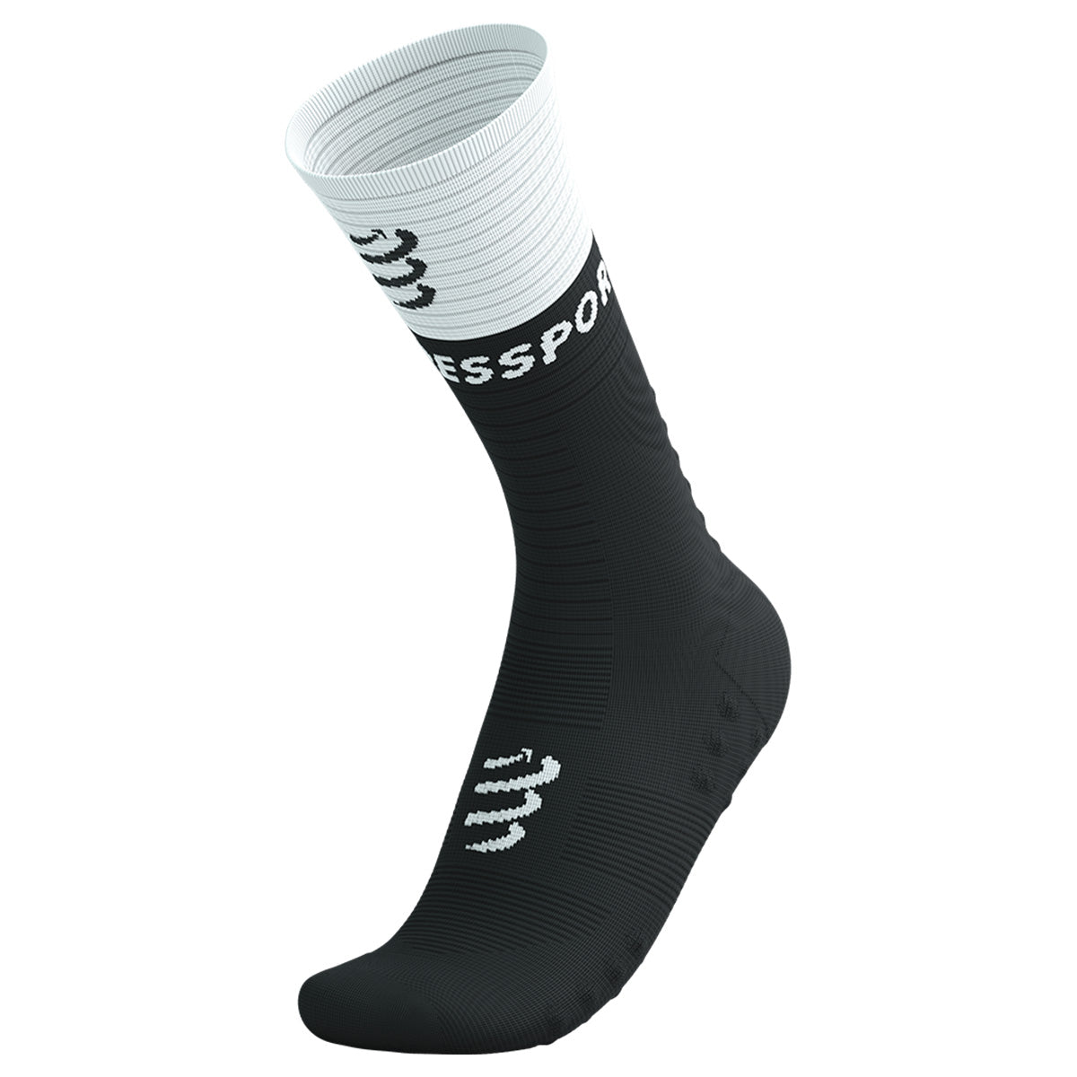 Compressport Mid Compression V2.0 Running Socks - Performance Athletic Socks for Marathon, Hiking & Sports - Enhanced Support & Comfort for Men & Women