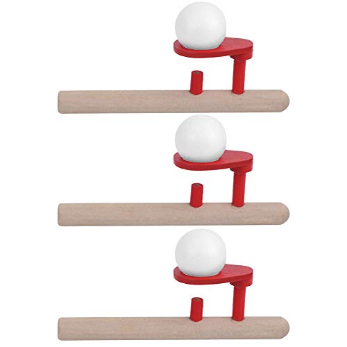 TOPINCN Floating Blow Pipe Ball Toy - Wooden Balance Blowing Game for Kids | Educational STEM Toy for Hand-Eye Coordination | Fun Party & Classroom Activity