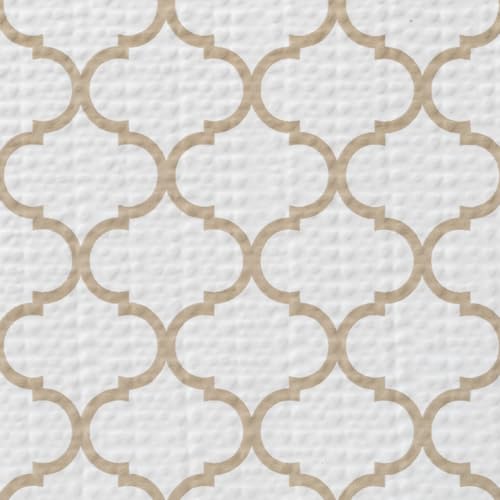 Taupe Quatrefoil