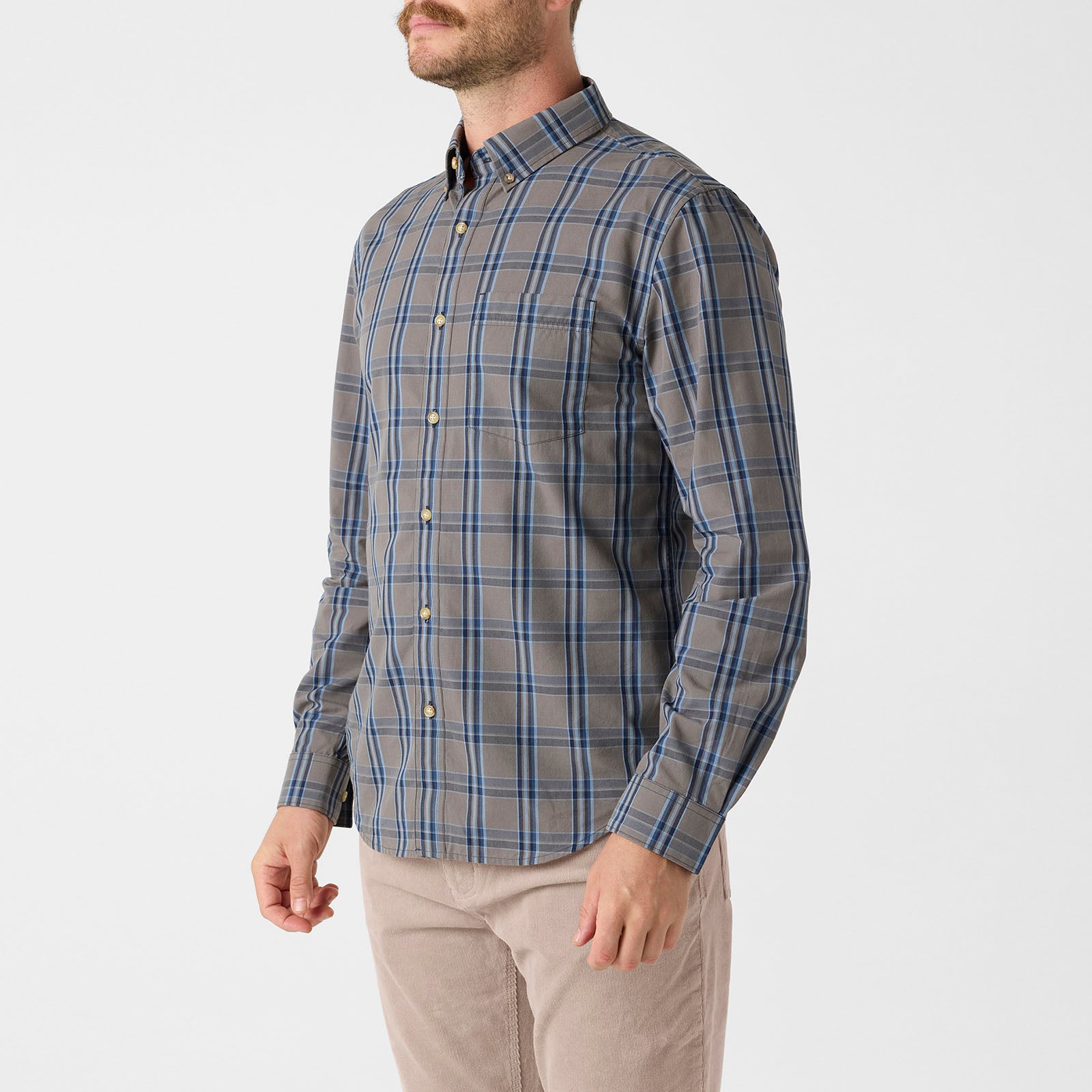 Stylish Sutton Long Sleeve Woven Shirt for Men - Comfortable Casual & Office Wear - Perfect for Business, Dating & Daily Outfits