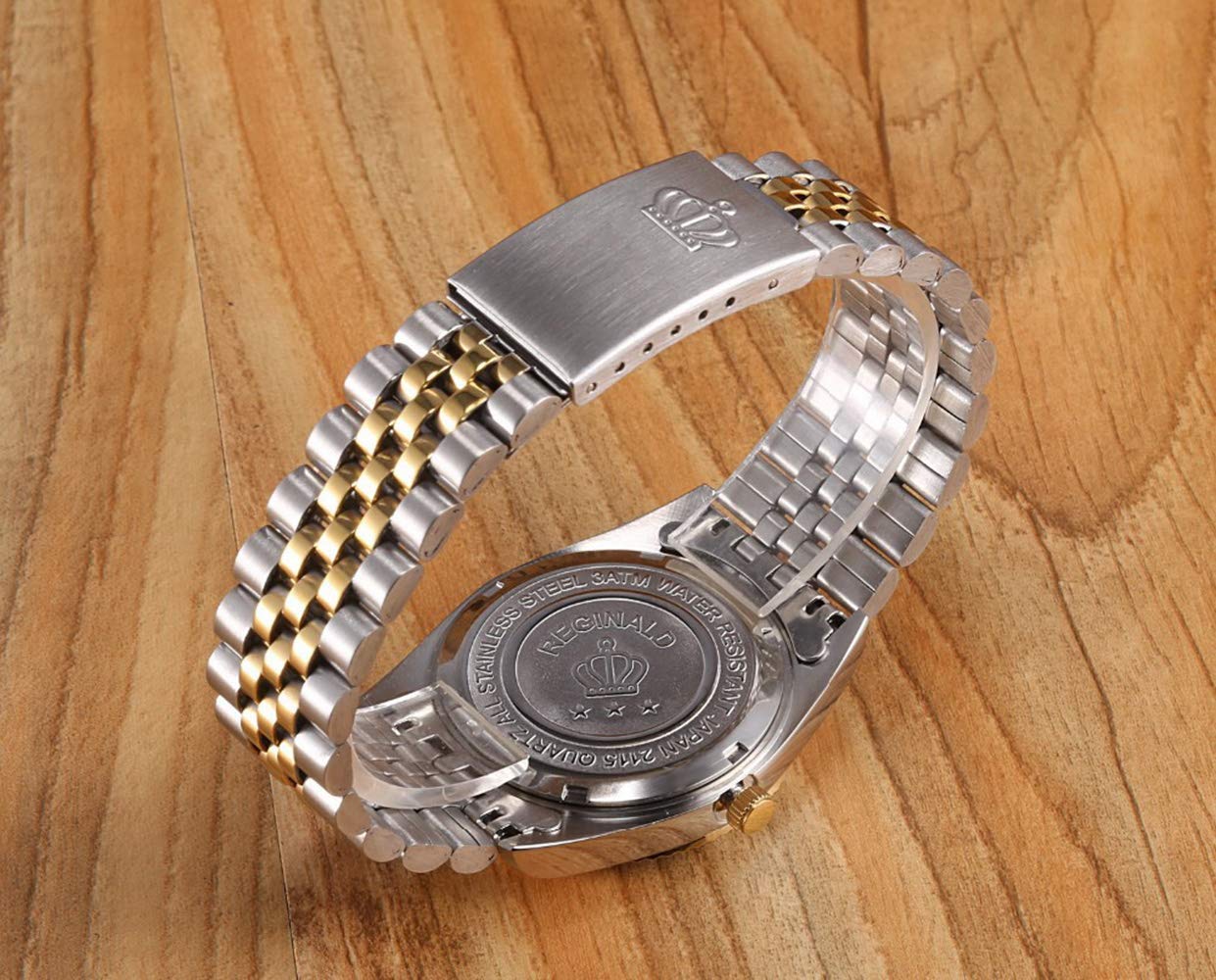 Luxury Rhinestone Stainless Steel Waterproof Couple Watches for Women & Men - Quartz Movement with Luminous Calendar Display - Perfect for Anniversary Gifts, Date Nights and Special Occasions