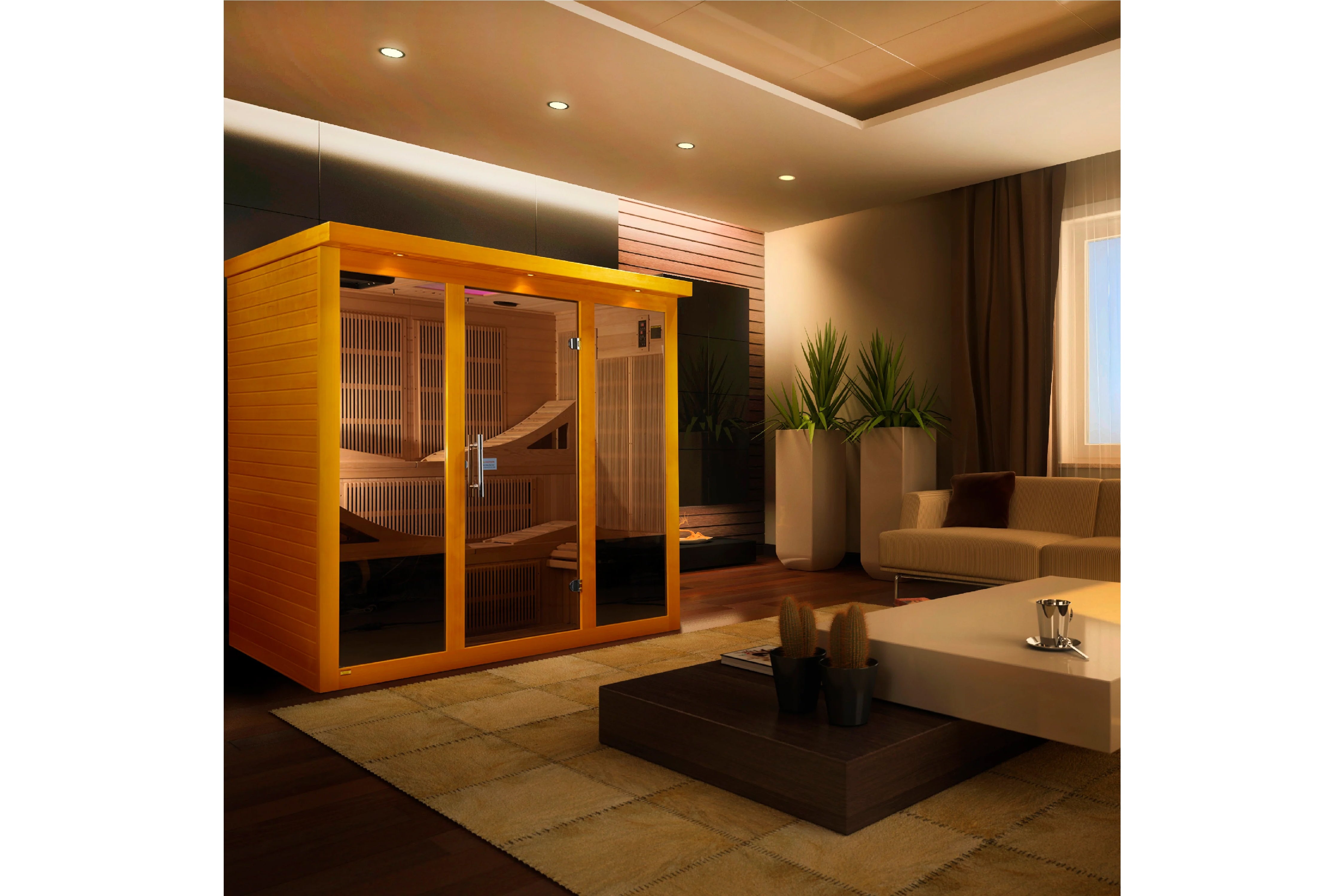 Dynamic Monaco Elite 6-Person Ultra Low EMF Far Infrared Sauna for Home Spa, Detox & Relaxation - Perfect for Wellness & Recovery