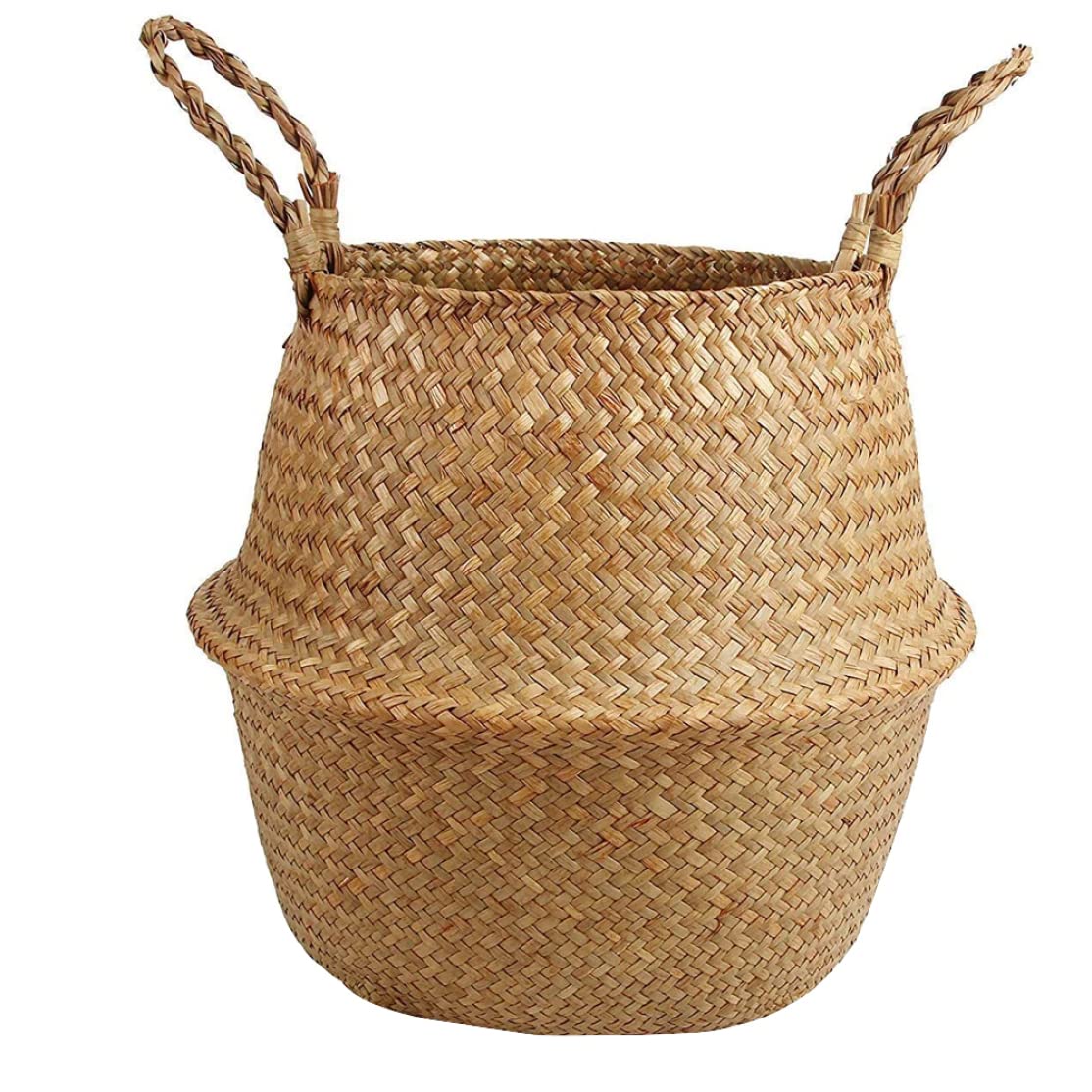Seagrass Storage Basket with Handles - 10