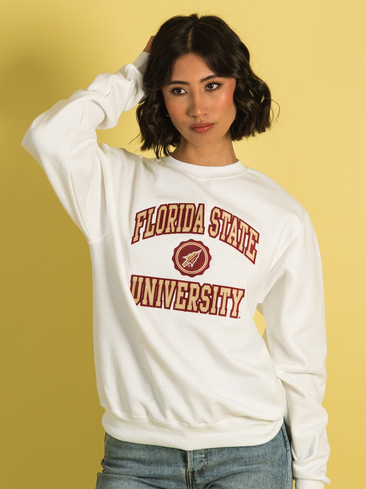 Champion Florida State Seminoles Crewneck Sweatshirt - Comfortable & Stylish for College Fans, Game Day, and Casual Wear