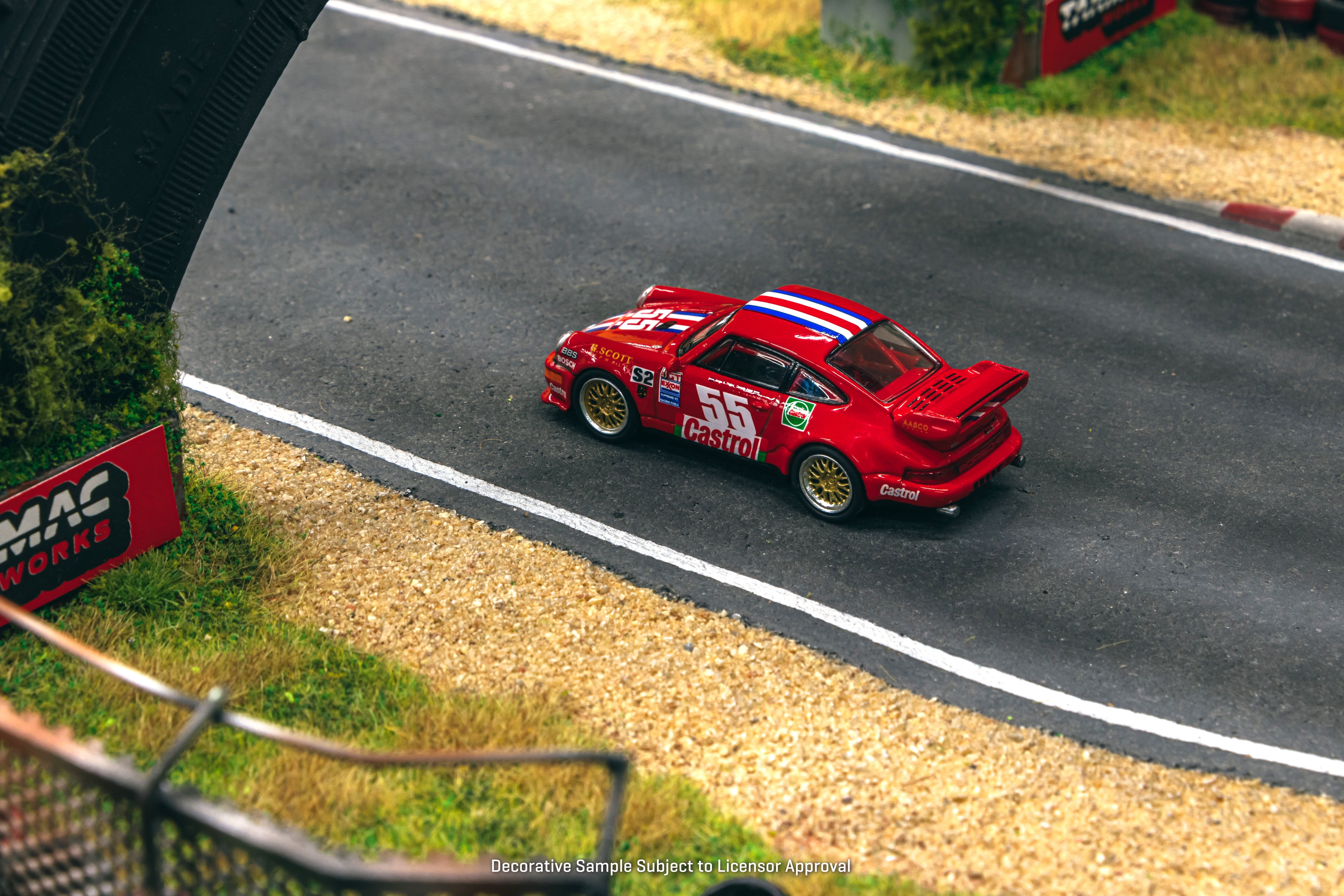 Schuco 1/64 Scale Diecast Porsche 911 RSR 3.8 Model Car - Red | Collectible Miniature Sports Car for Display, Gifts & Racing Enthusiasts
