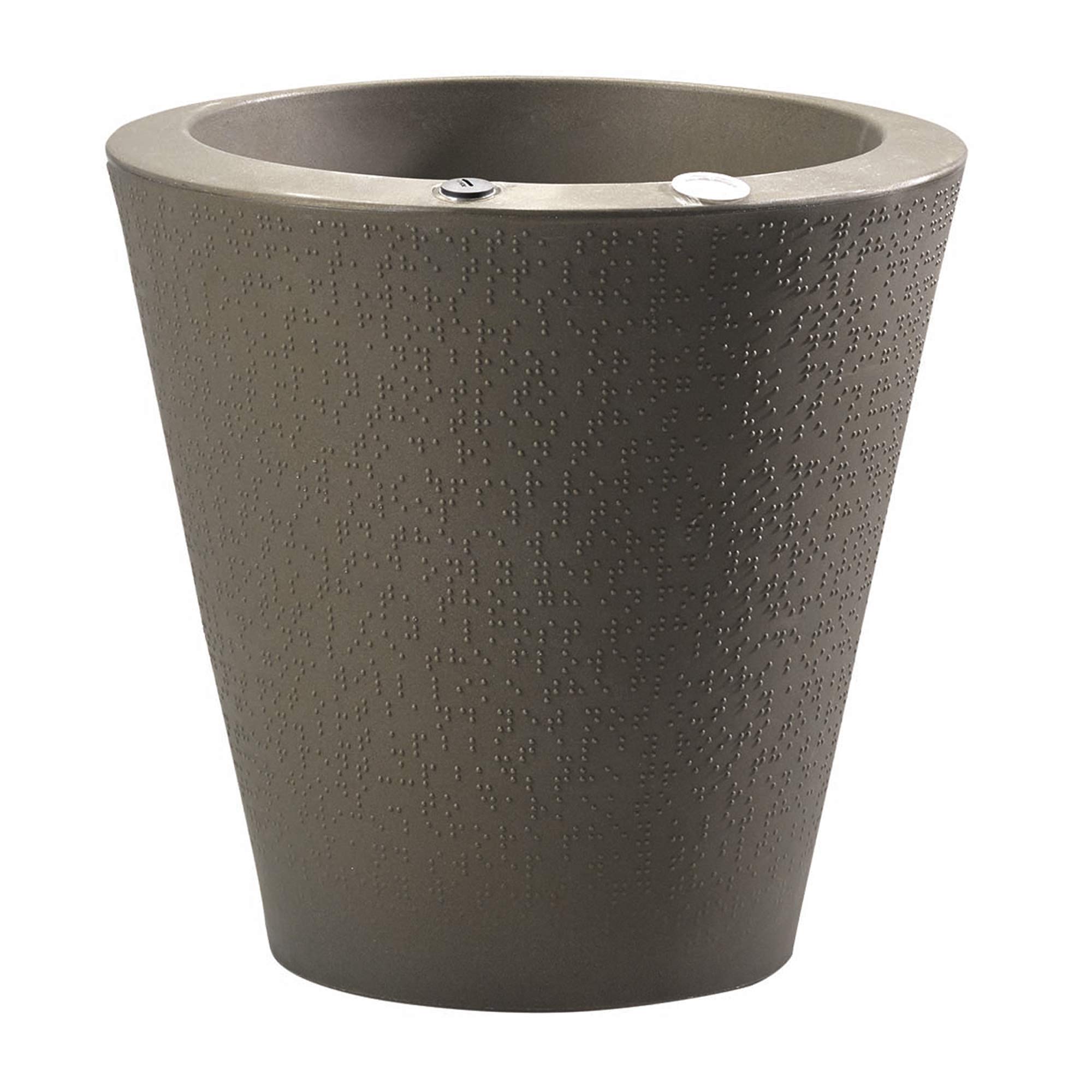 Crescent Garden Dot TruDrop 26-Inch Self-Watering Planter - Indoor/Outdoor Flower Pot in Old Bronze | Perfect for Patio, Balcony & Home Decor