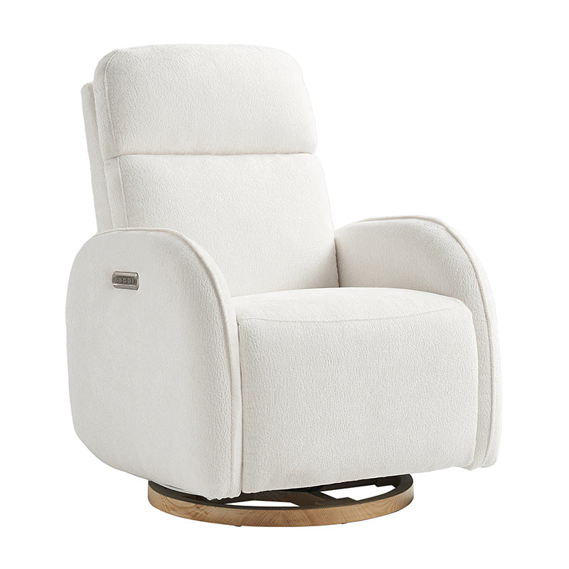 Electric Swivel Nursery Glider Chair - Comfortable Rocking Recliner for Breastfeeding, Baby Shower & Nursery Room (Gray) - Perfect for Nursing, Reading & Relaxing with Your Newborn
