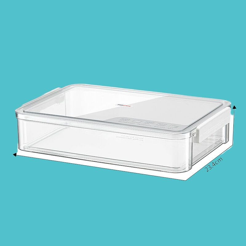 Collapsible Storage Bins for Home Organization - Large Clear White File Box, Document Holder, Instruction Card Keeper - Perfect for Office, Closet & Travel Storage