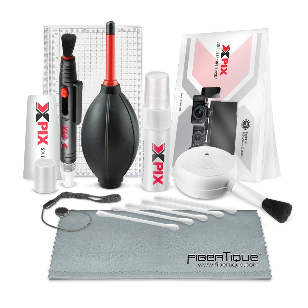 XPIX Deluxe DSLR Camera Maintenance Kit - Professional Cleaning & Care Tools for DSLR Cameras, Lenses, Camcorders & Photography Equipment - Perfect for Travel, Studio & Outdoor Shooting