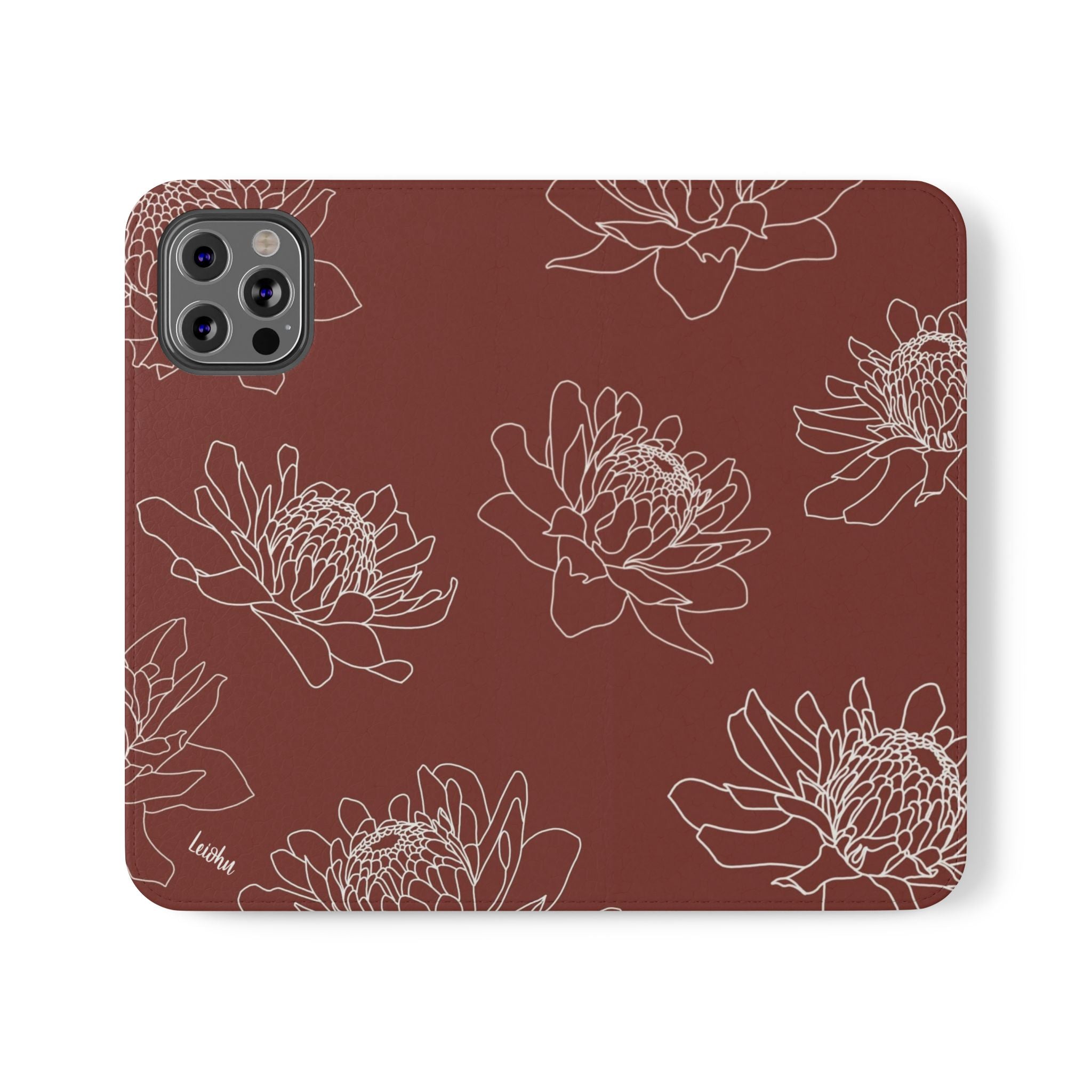 Torch Ginger Folio Case - Elegant & Durable Phone Cover for iPhone & Samsung - Perfect for Travel, Work & Everyday Use